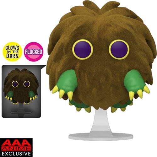 Funko Pop! 1455 Animation - Yu - Gi - Oh! Kuriboh Flocked and Glow - in - the - Dark AAA Exclusive