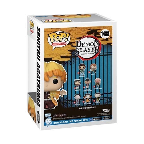 Funko Pop! 1488 - Demon Slayer - Zenitsu Agatsuma Vinyl Figure - Entertainment Earth Exclusive
