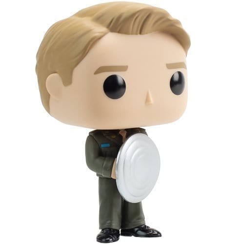 Funko Pop! 999 Marvel - Captain America with Prototype Shield Vinyl Figure - Entertainment Earth Exclusive