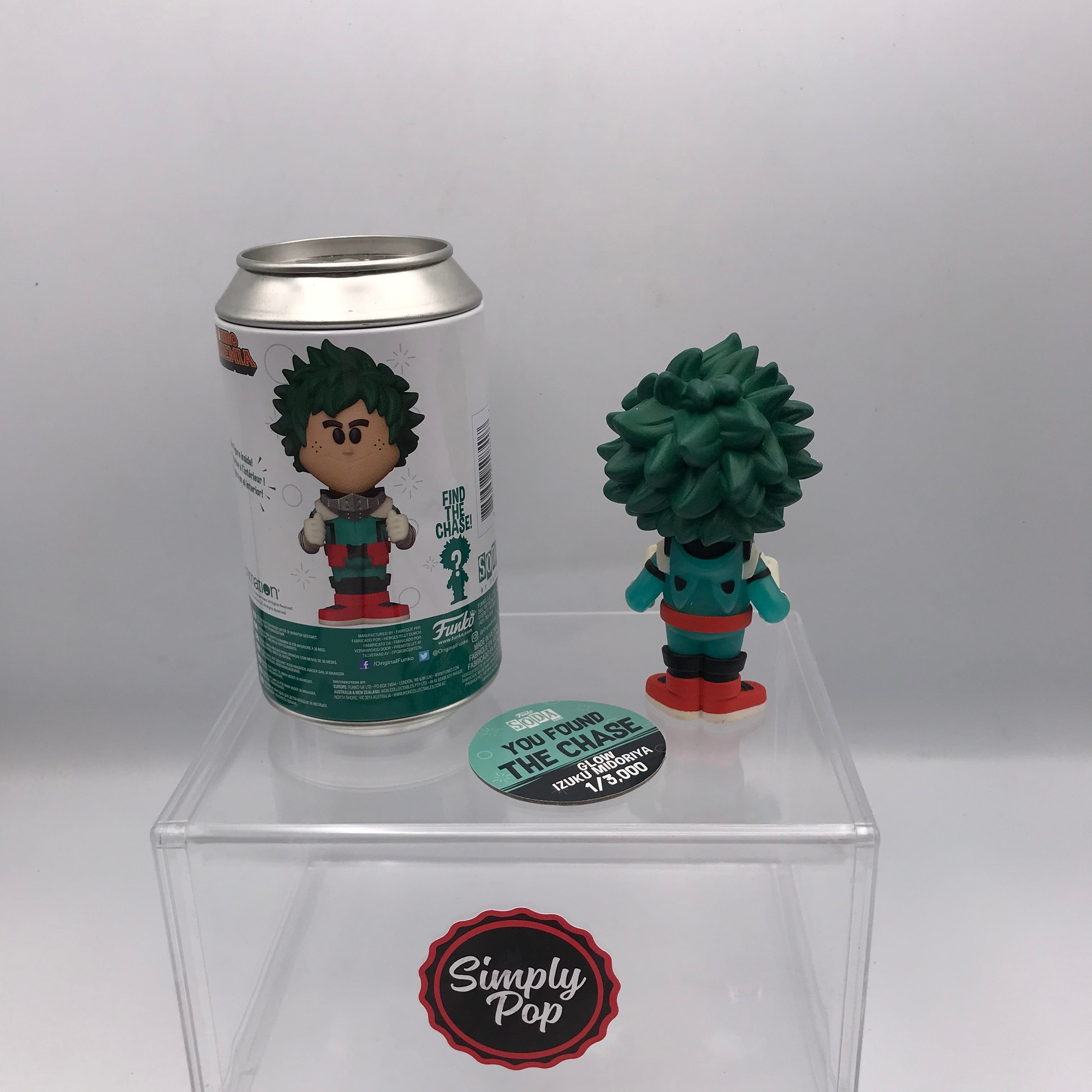 Funko Pop Soda Izuku Midoriya Chase Glow In the Dark GITD Animation My Hero Academia