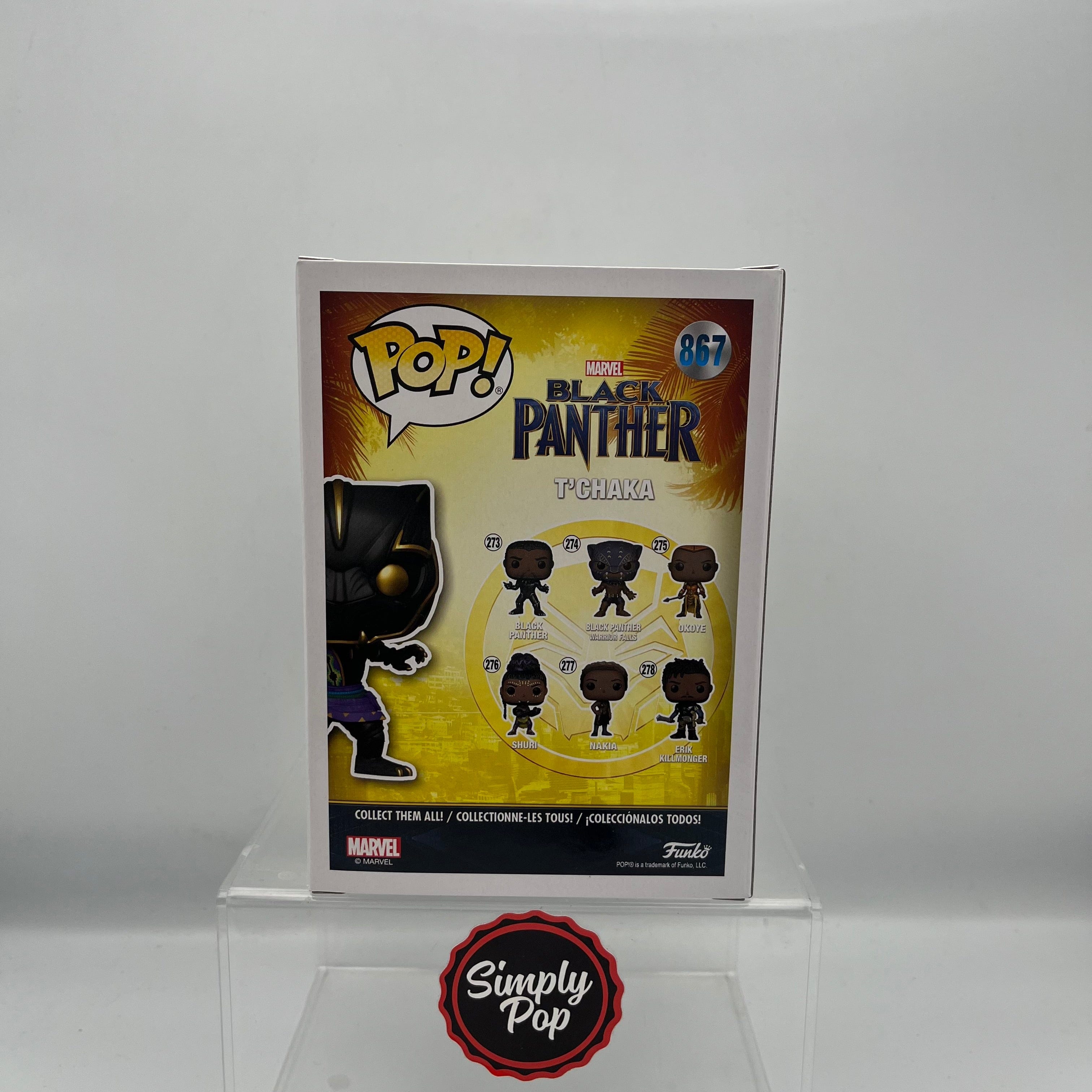 Funko Pop T'Chaka #867 Marvel Black Panther Funko Hollywood Store Exclusive