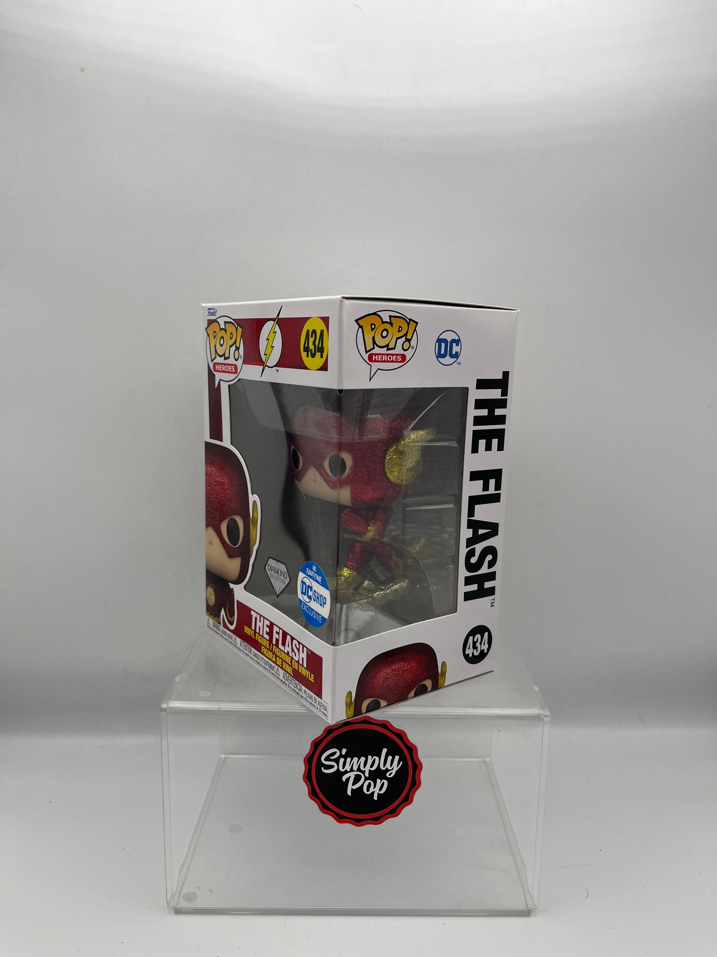 Funko Pop The Flash #434 Glitter Diamond Collection DC Fandome Shop Exclusive