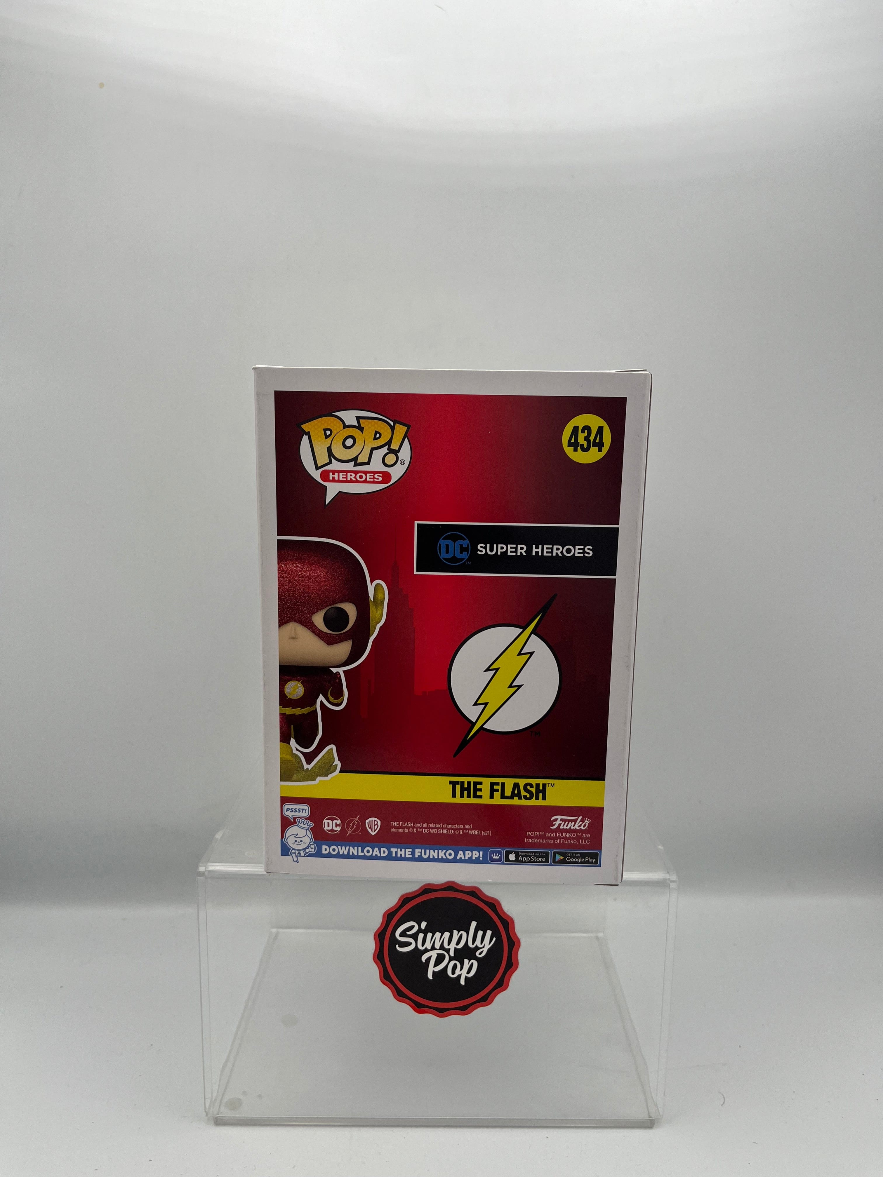 Funko Pop The Flash #434 Glitter Diamond Collection DC Fandome Shop Exclusive