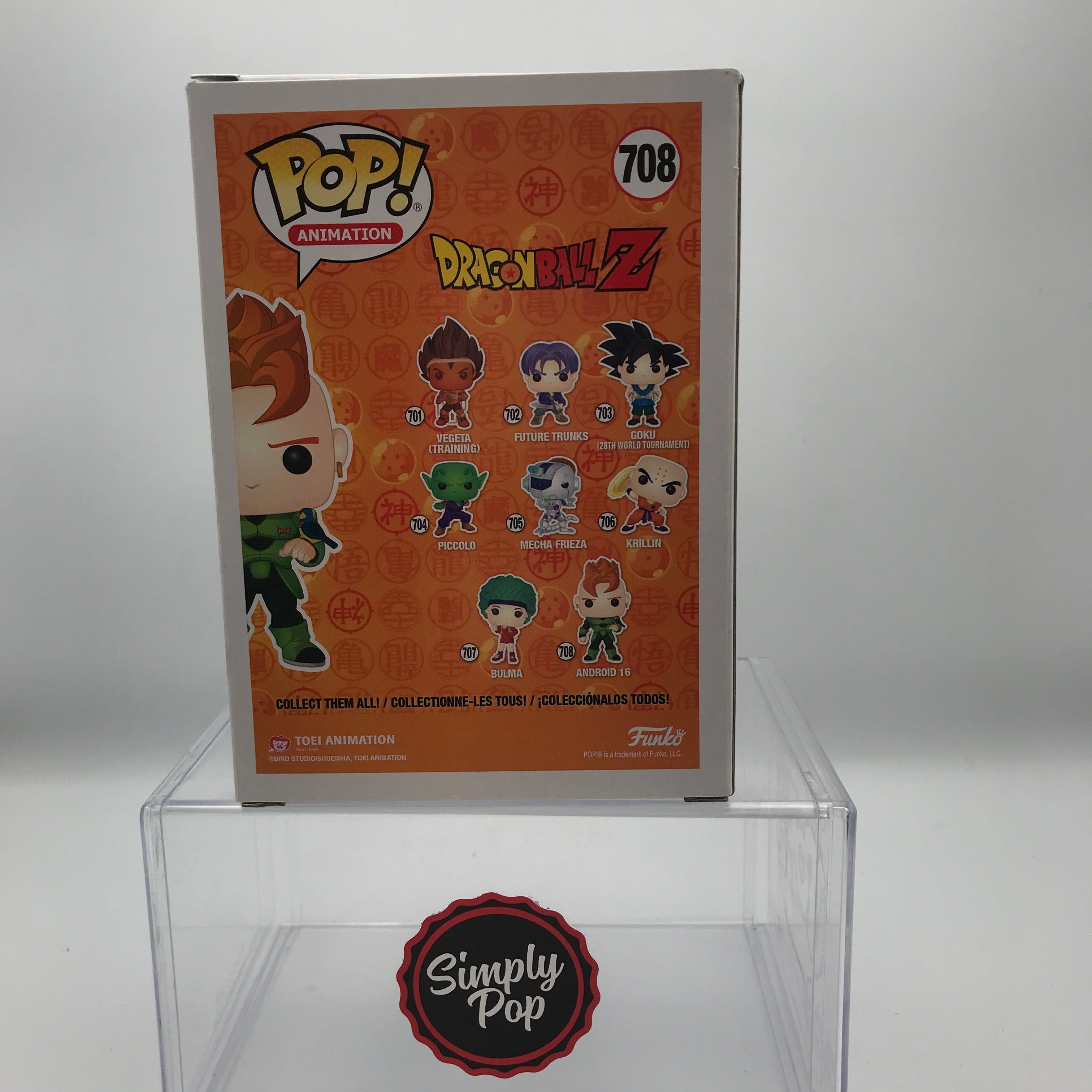 Funko Pop Android 16 Metallic #708 Special Edition Dragon Ball Z Animation