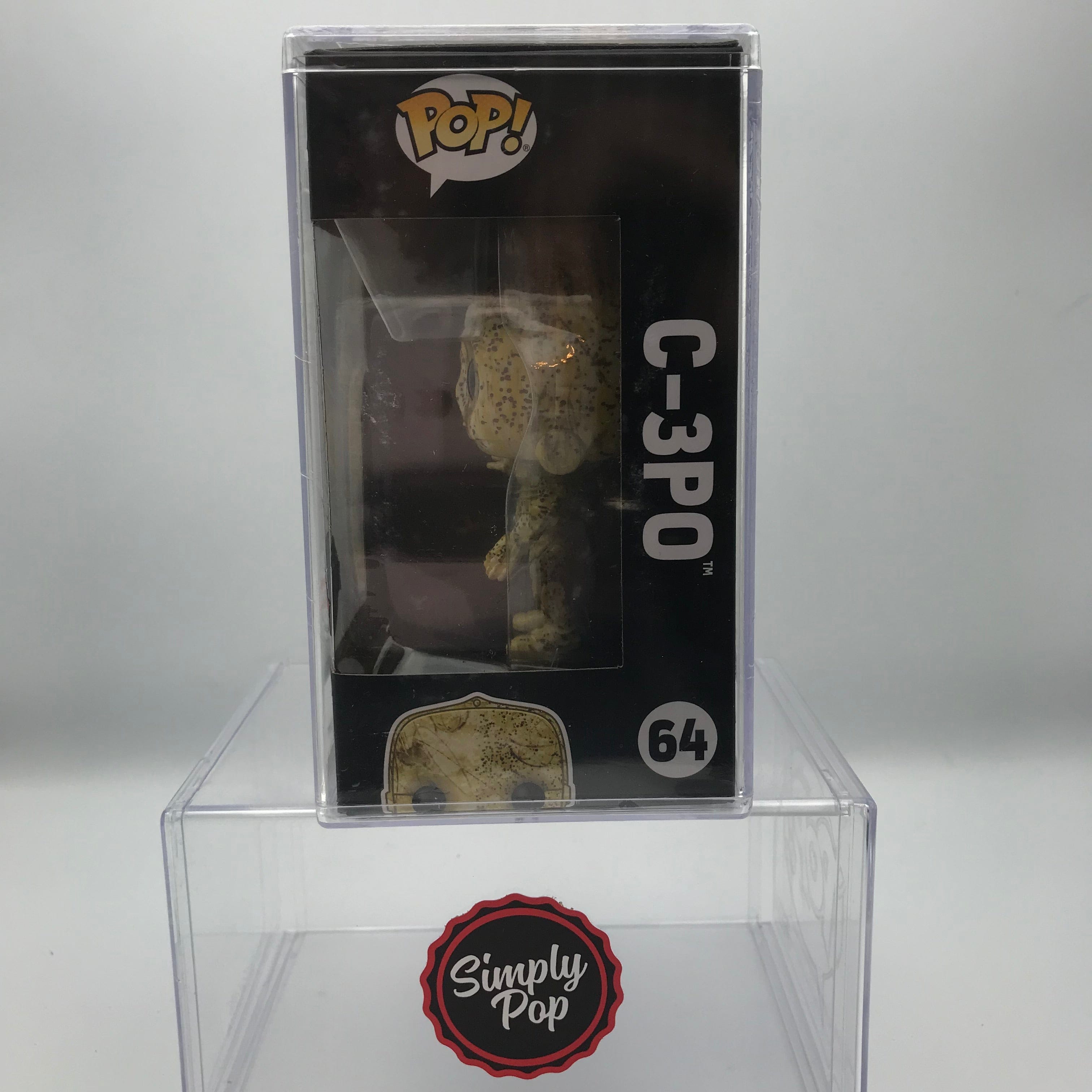 Funko Pop C - 3PO #64 Futura Star Wars The Force Awakens Special Edition With Hard Stack