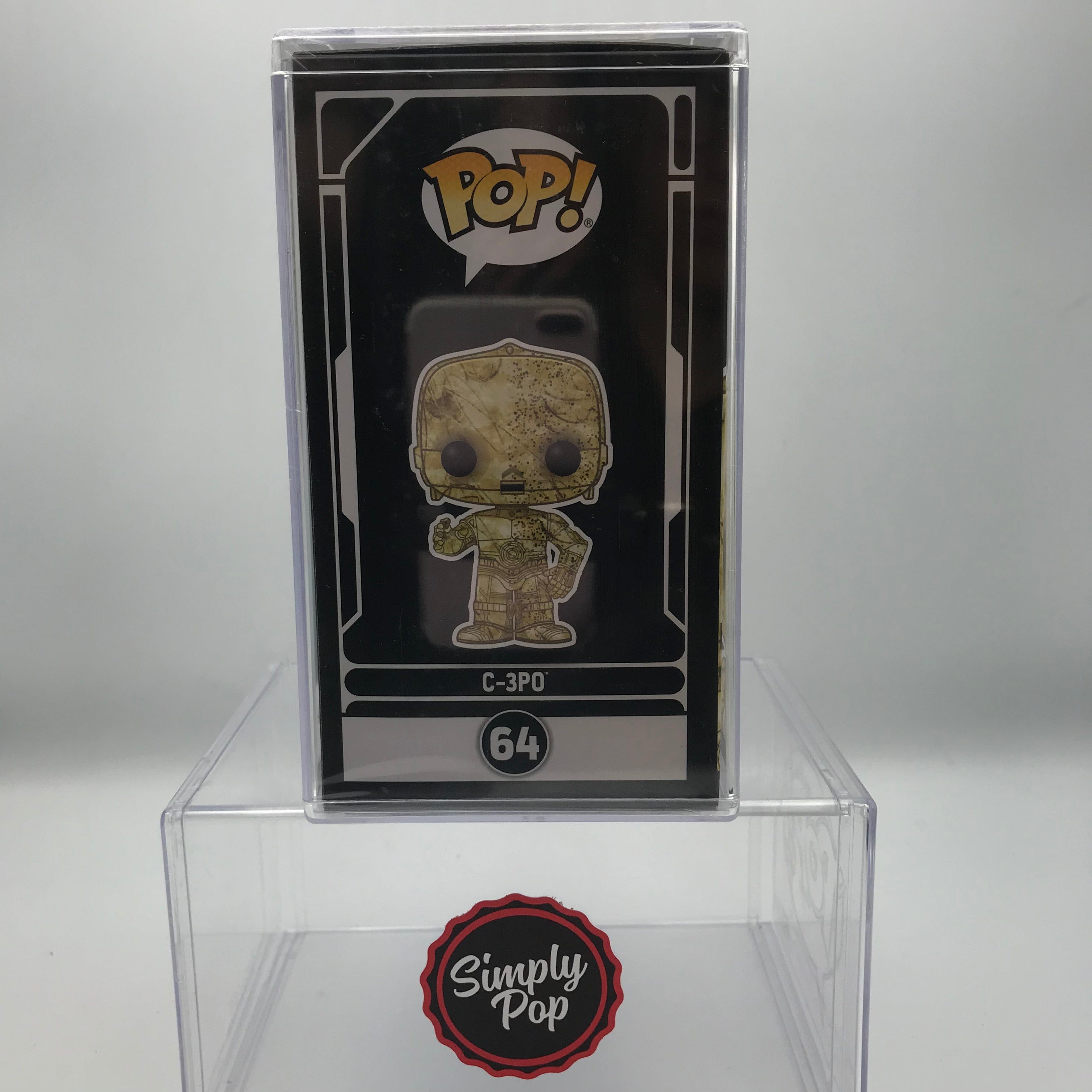 Funko Pop C - 3PO #64 Futura Star Wars The Force Awakens Special Edition With Hard Stack