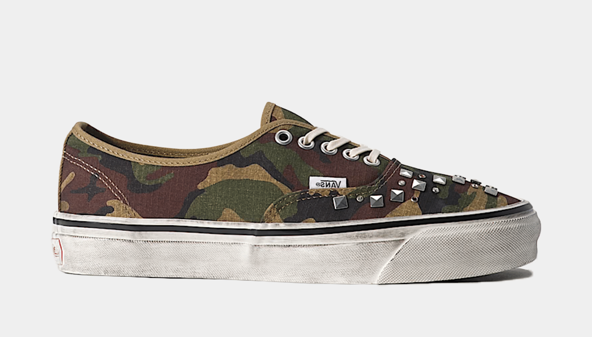 Vans Premium Authentic Woodland Camo Green Mens Skate Shoes (Woodland Camo Green)