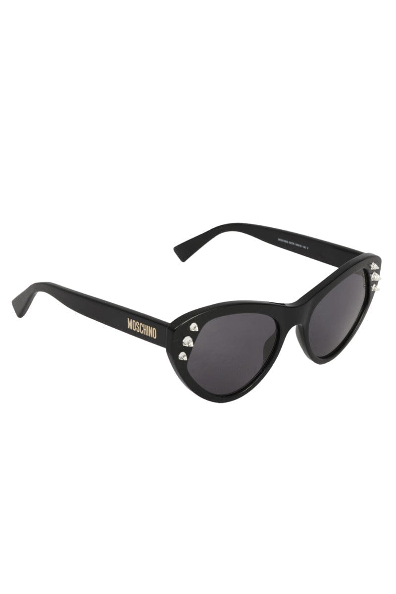 Moschino Black Cat - Eye Crystal Sunglasses