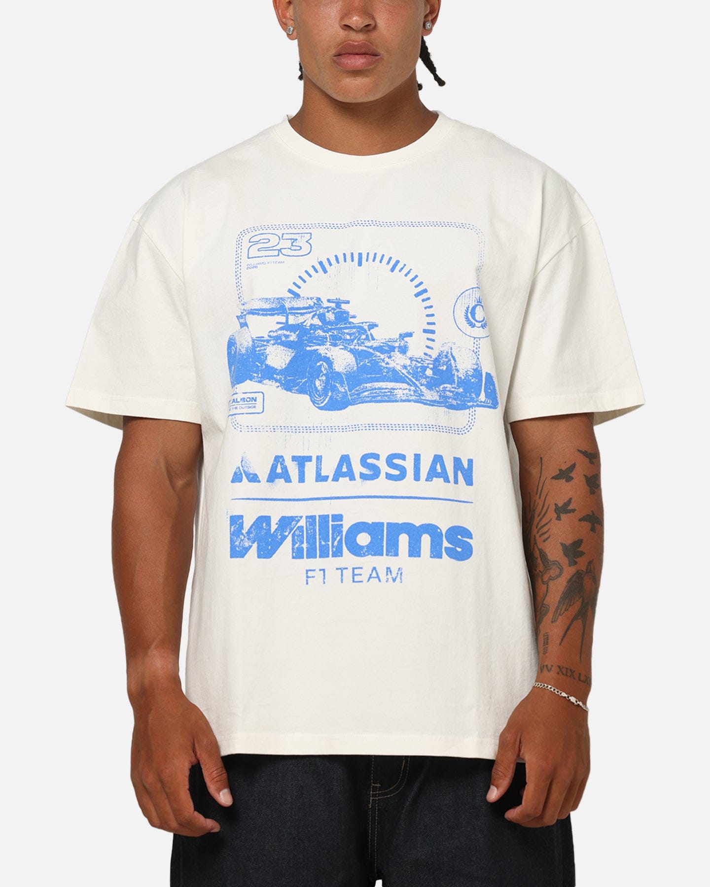 Off-White Culture Kings x Atlassian Williams F1 Team Team Heavy T - Shirt Off White