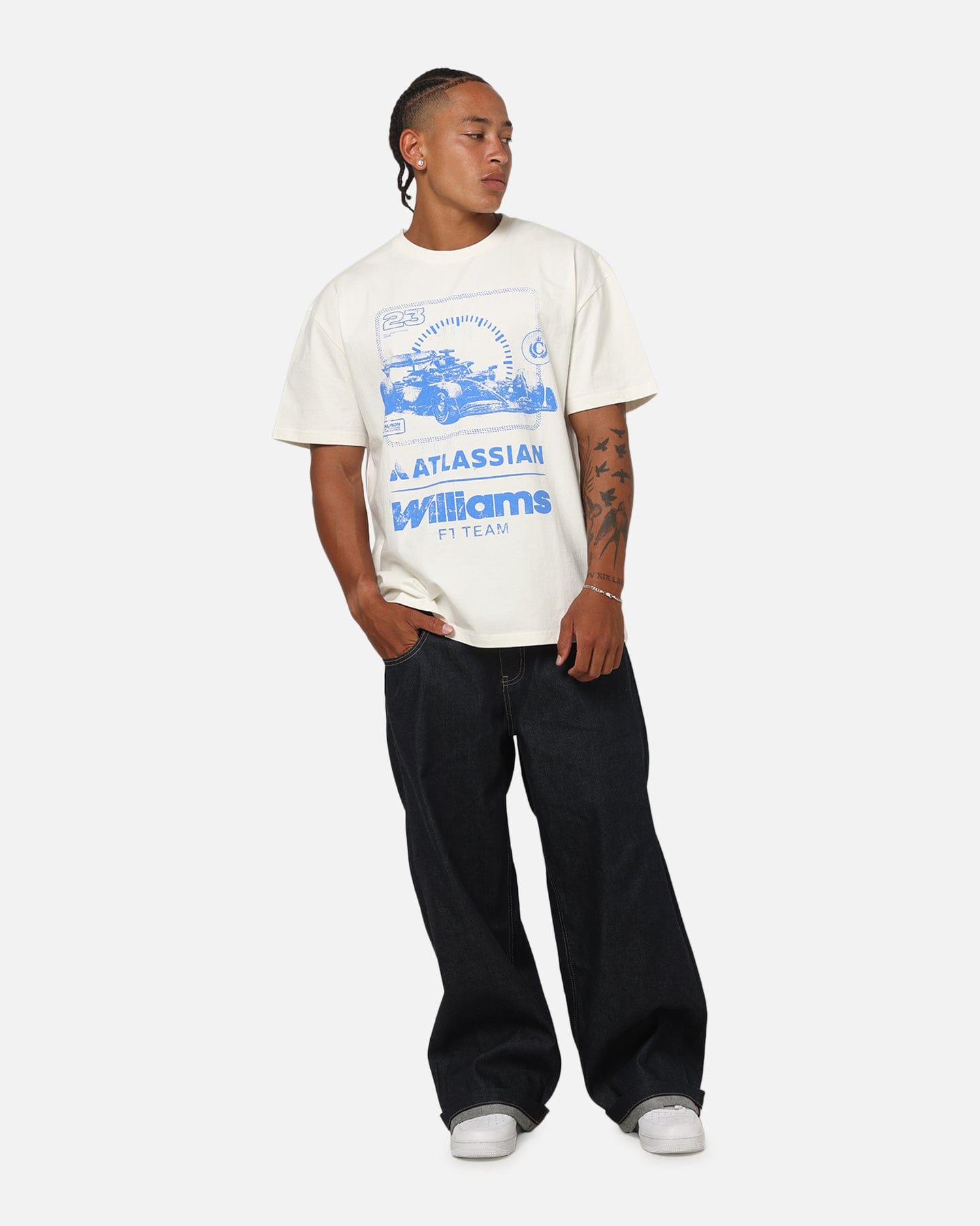 Off-White Culture Kings x Atlassian Williams F1 Team Team Heavy T - Shirt Off White