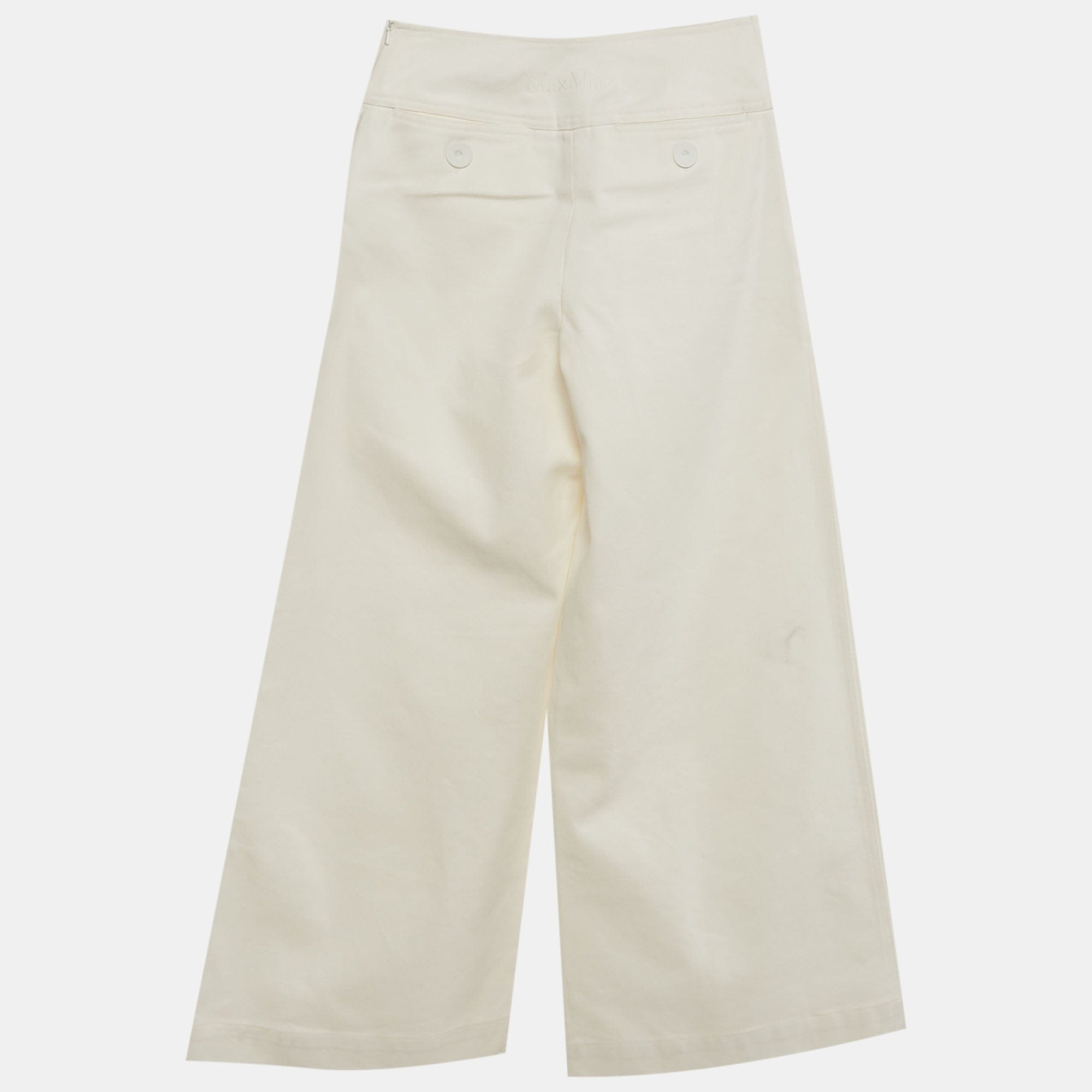 Off-White Max Mara Sfilata Off White Denim Flared Jeans