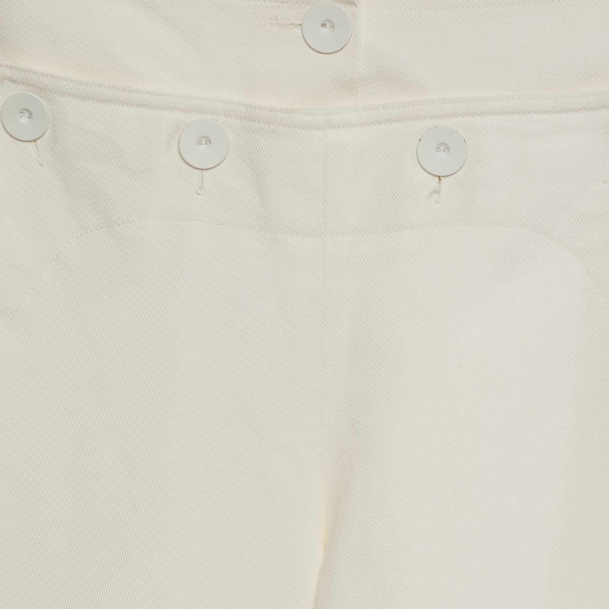Off-White Max Mara Sfilata Off White Denim Flared Jeans
