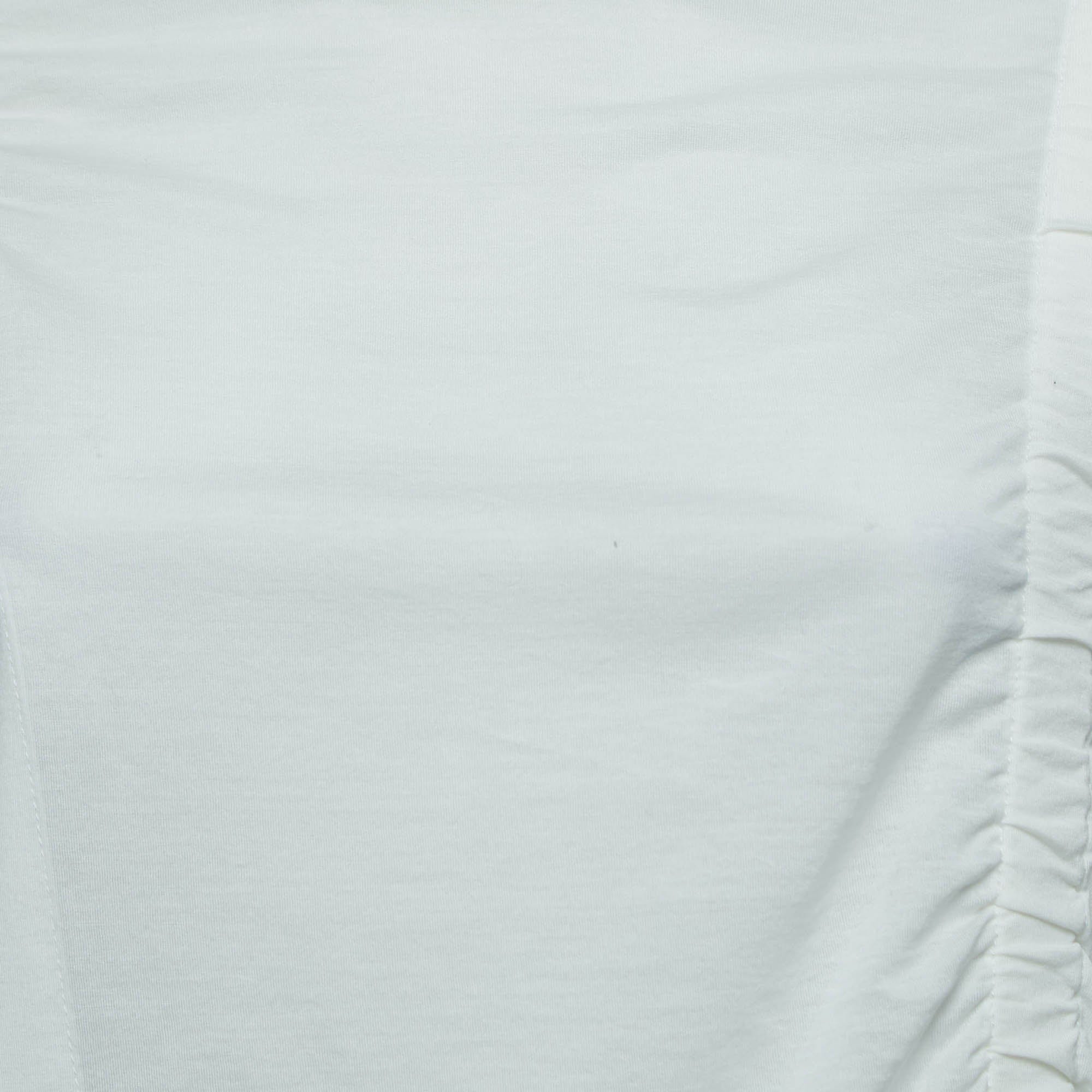 Off-White Joseph Off White Cotton Adjustable Strap Detailed Half Sleeve T - Shirt