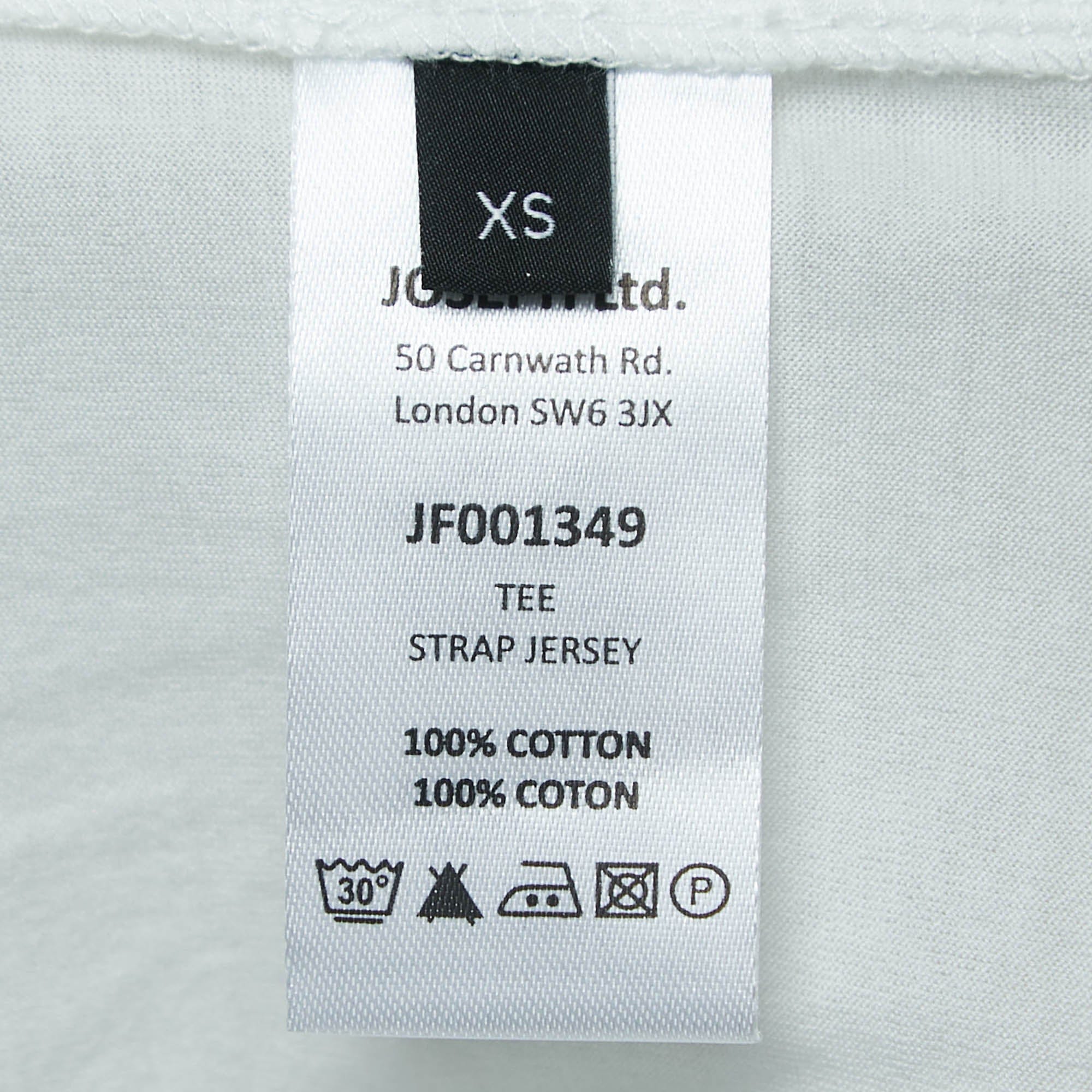 Off-White Joseph Off White Cotton Adjustable Strap Detailed Half Sleeve T - Shirt