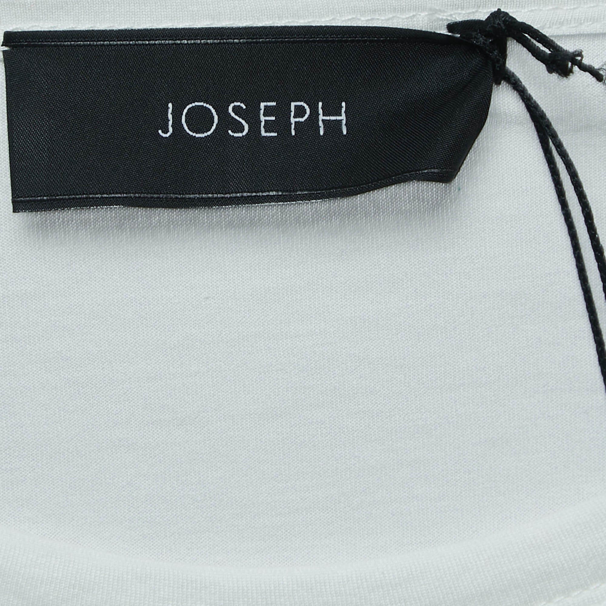 Off-White Joseph Off White Cotton Adjustable Strap Detailed Half Sleeve T - Shirt