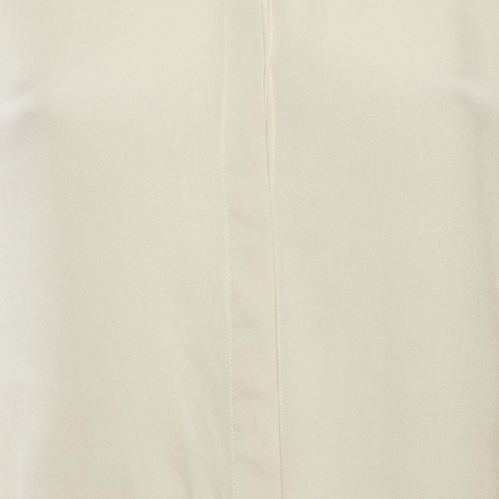 Off - White Crepe Button Front Blouse