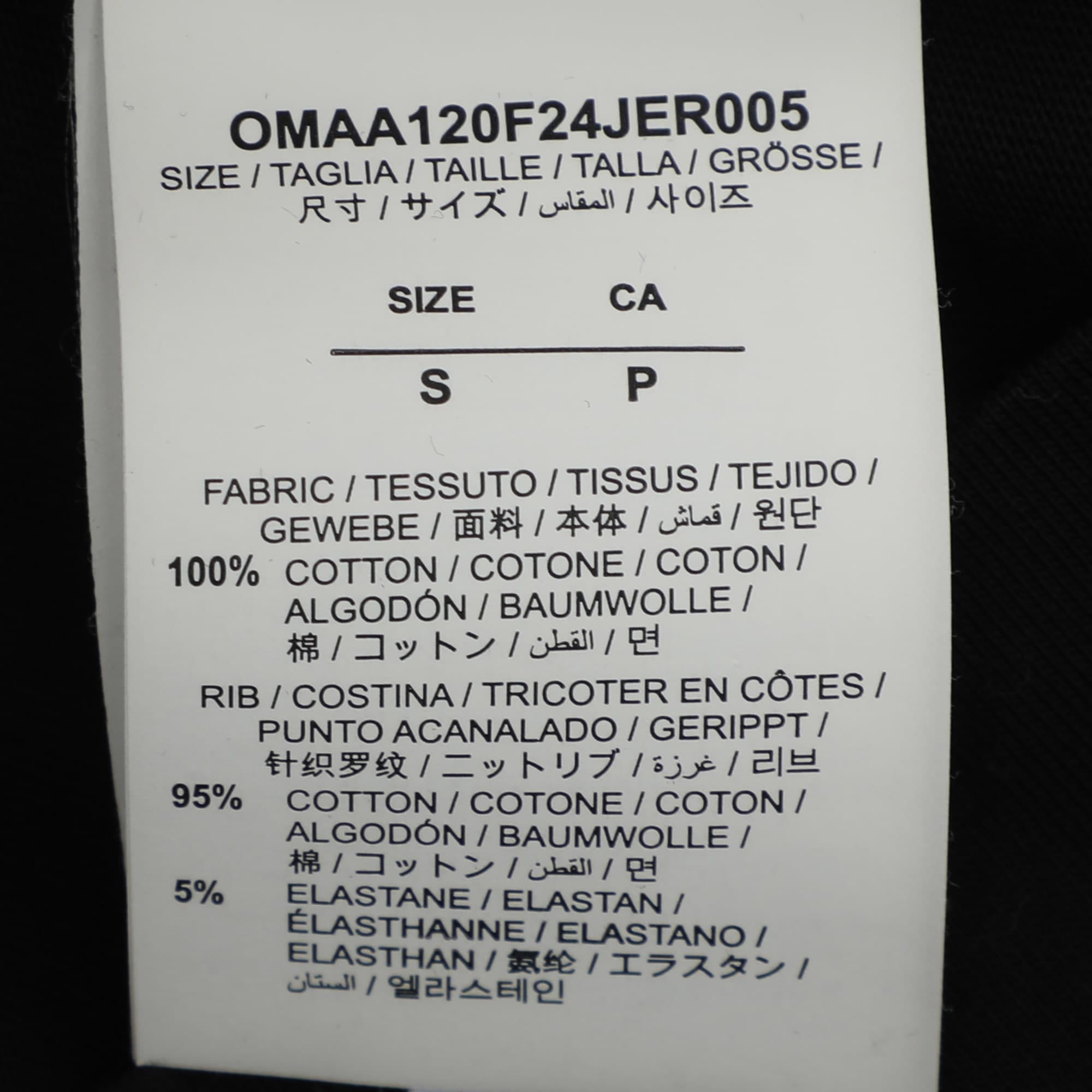 Off - White Black Logo Print Jersey T - Shirt