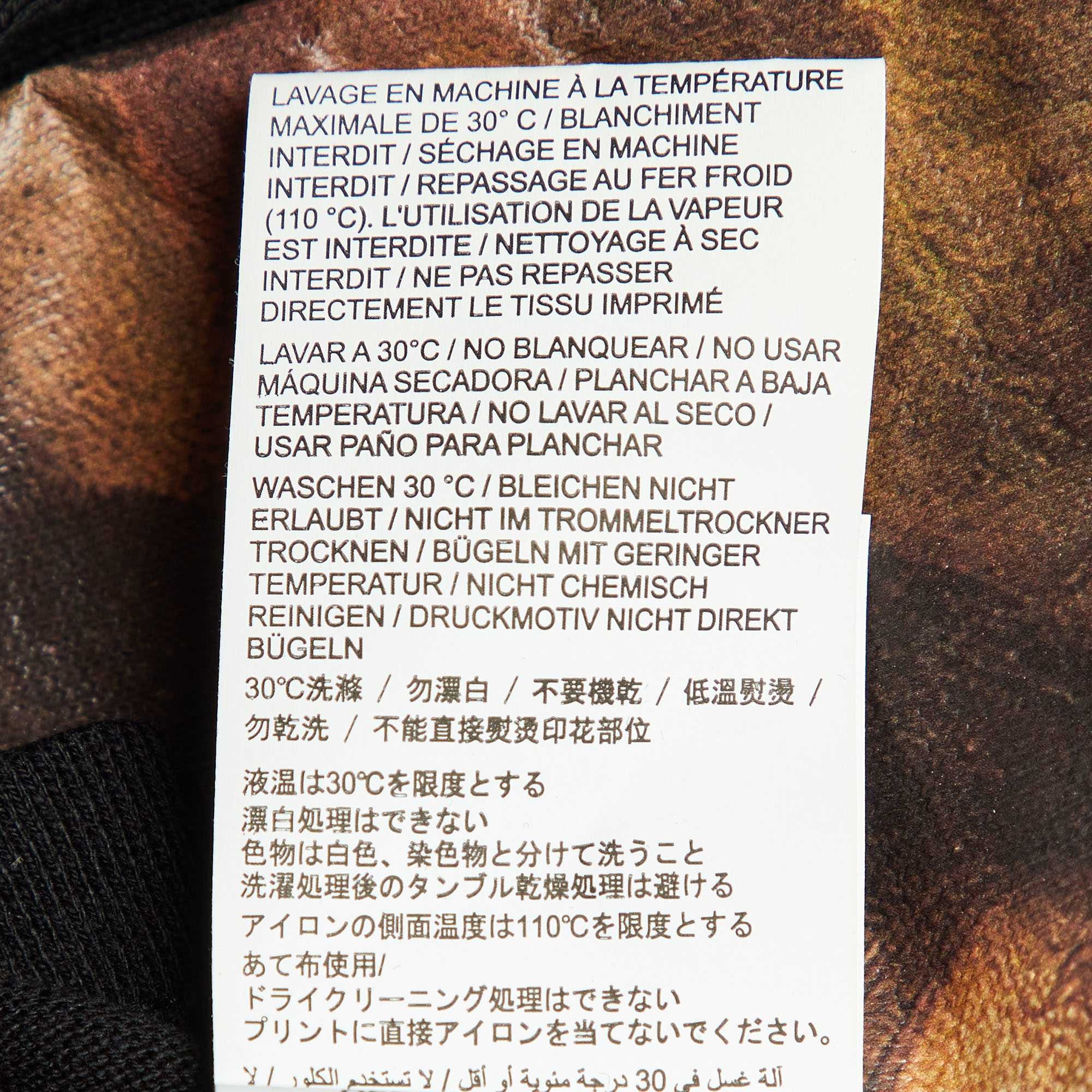 Off - White Black Mona Lisa Print Cotton Long Sleeve T - Shirt