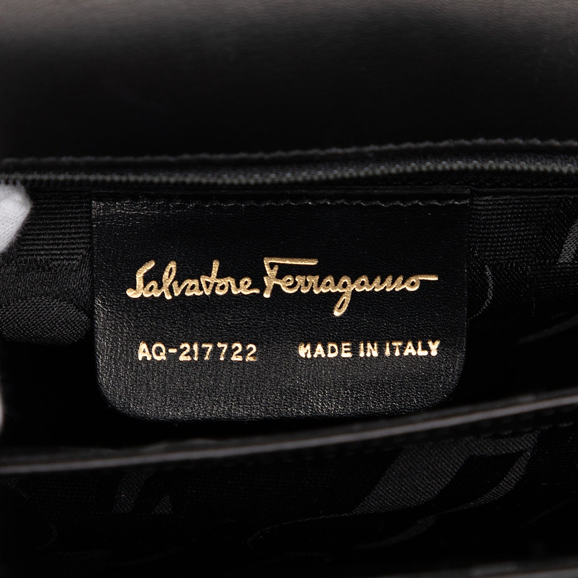 Ferragamo Leather Wooden Gancini Shoulder Bag