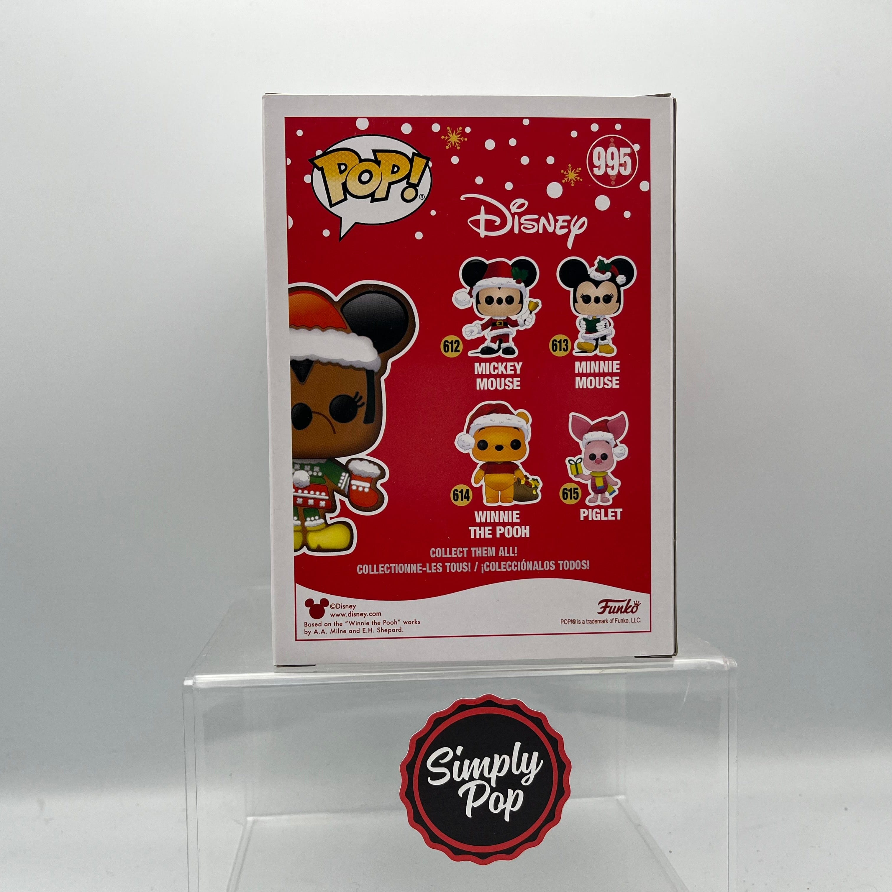 Funko Pop Gingerbread Minnie Mouse #995 Disney Shop Exclusive Limited Edition
