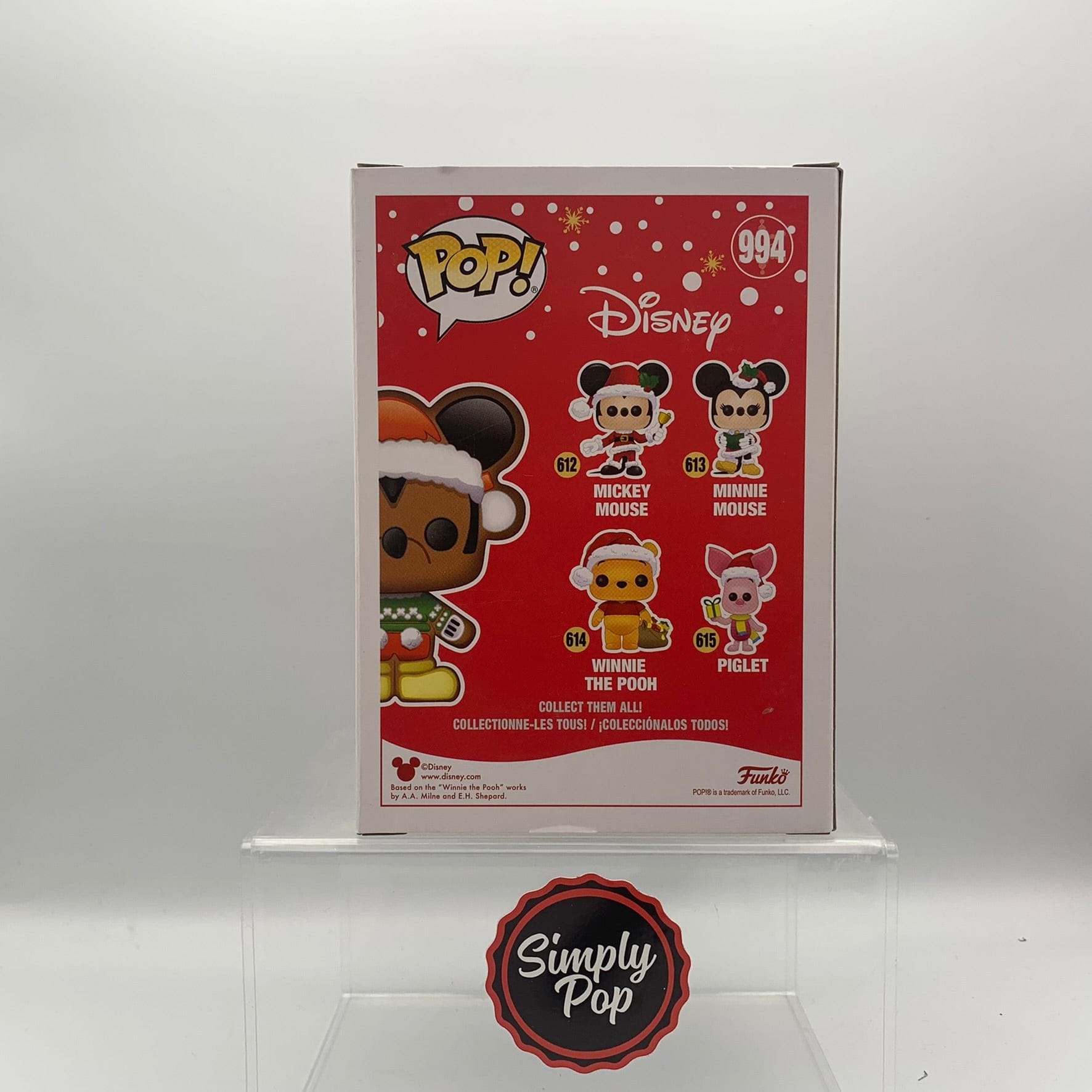 Funko Pop Gingerbread Mickey Mouse #994 Disney Shop Exclusive Limited Edition