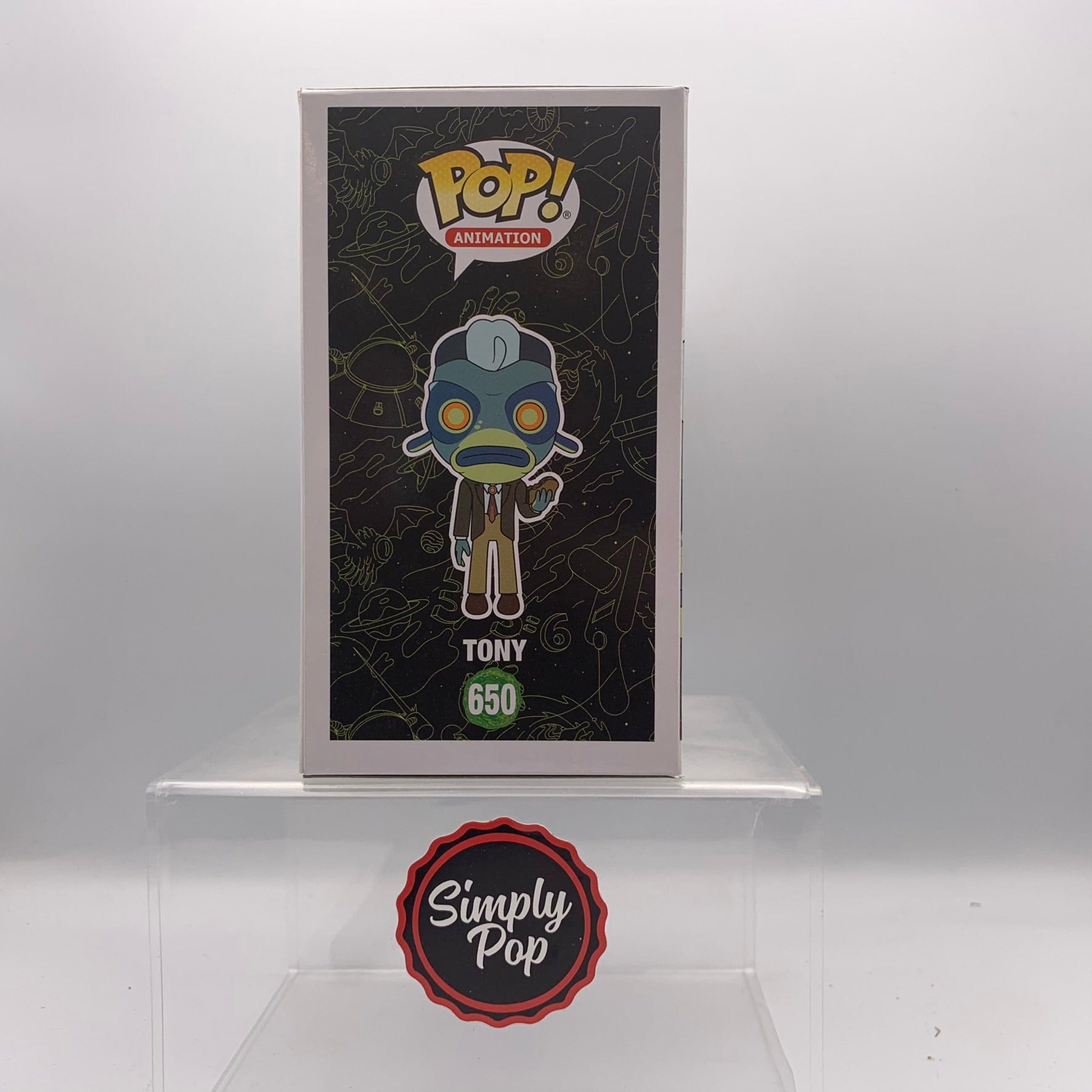 Funko Pop Tony #650 GameStop Exclusive Rick And Morty Animation