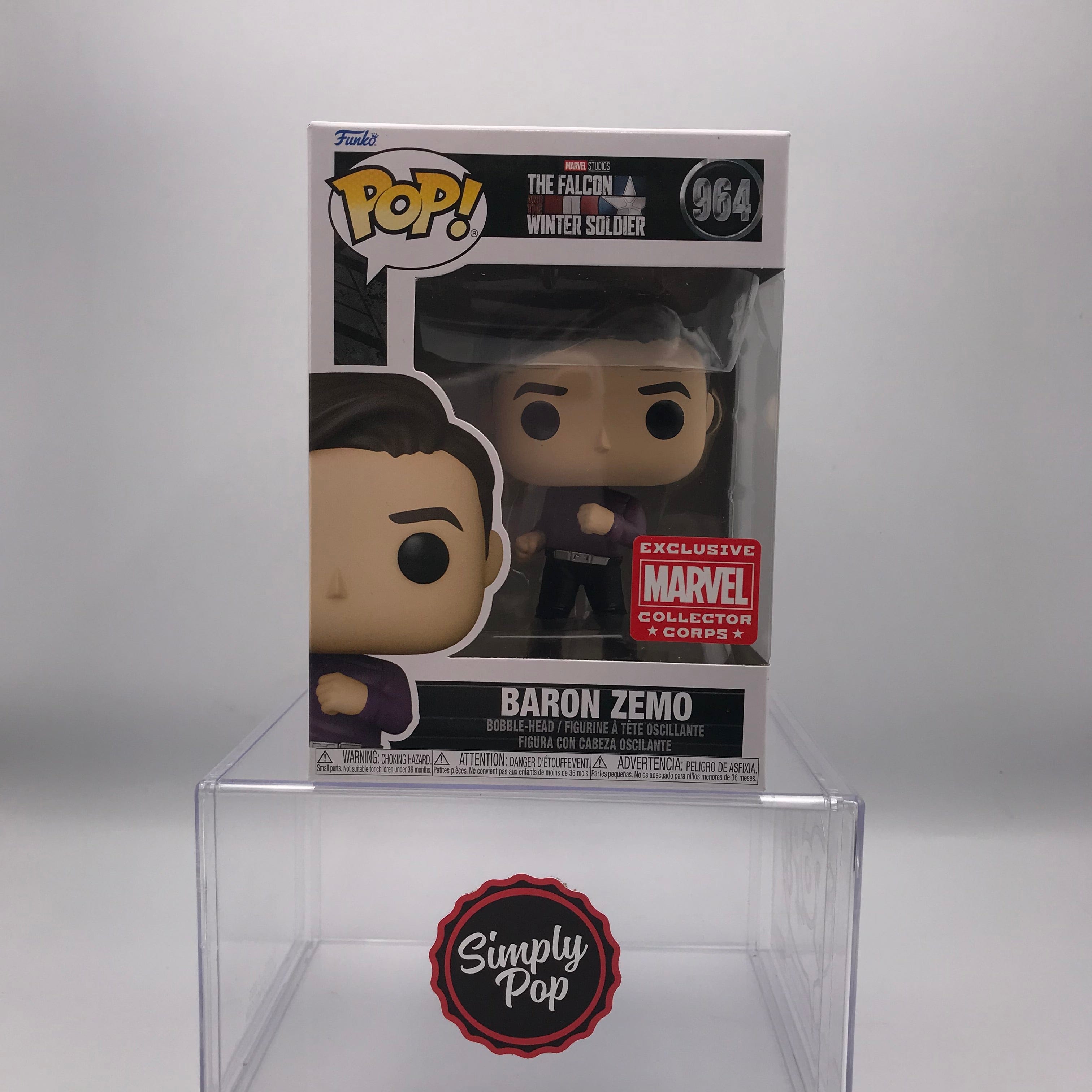 Funko Pop Baron Zemo #964 Collector Corps The Falcon And The Winter Solder Marvel Studios