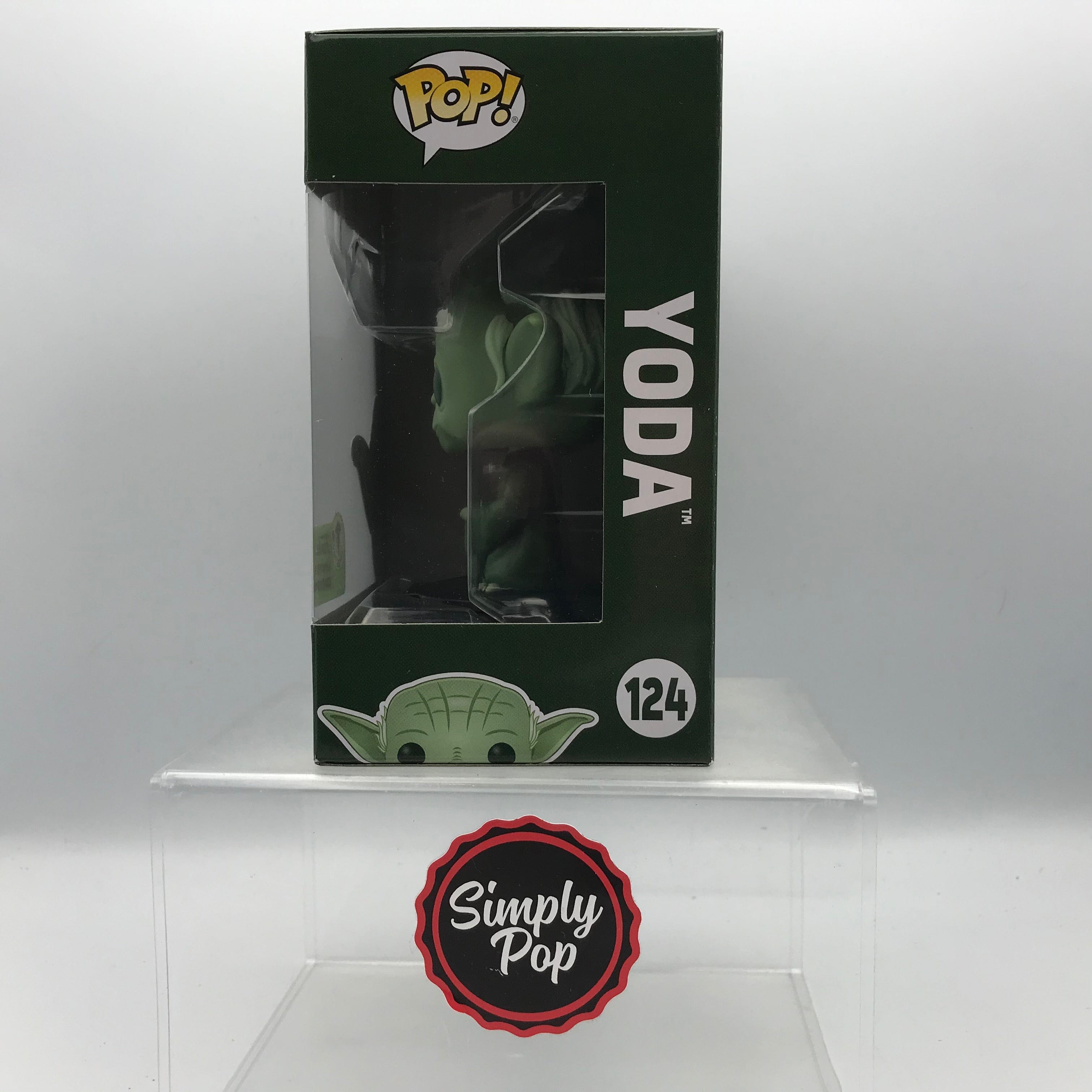 Funko Pop Yoda Military Green #124 2021 ECCC Spring Convention Official Sticker Star Wars