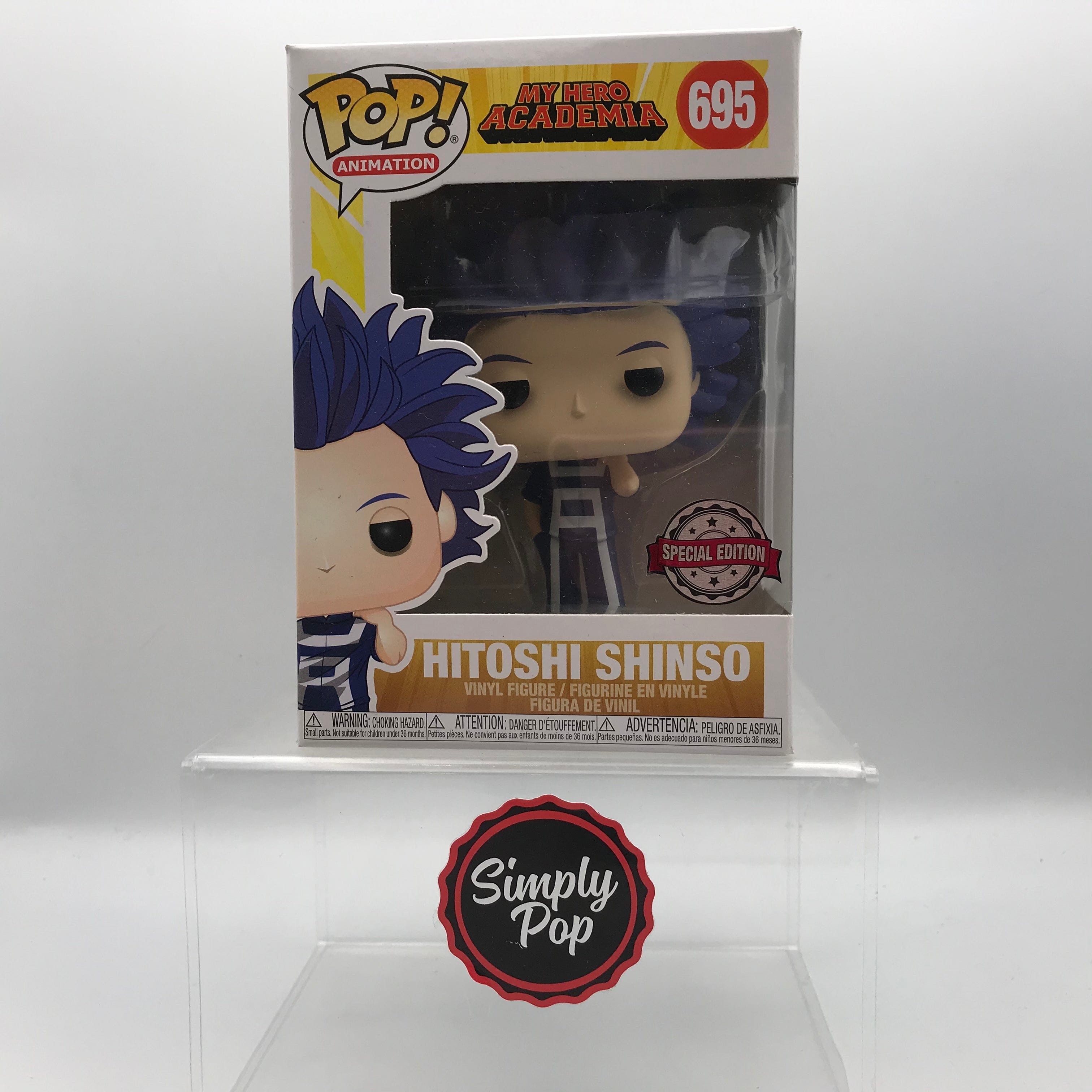 Funko Pop Hitoshi Shinso #695 Special Edition My Hero Academia Animation