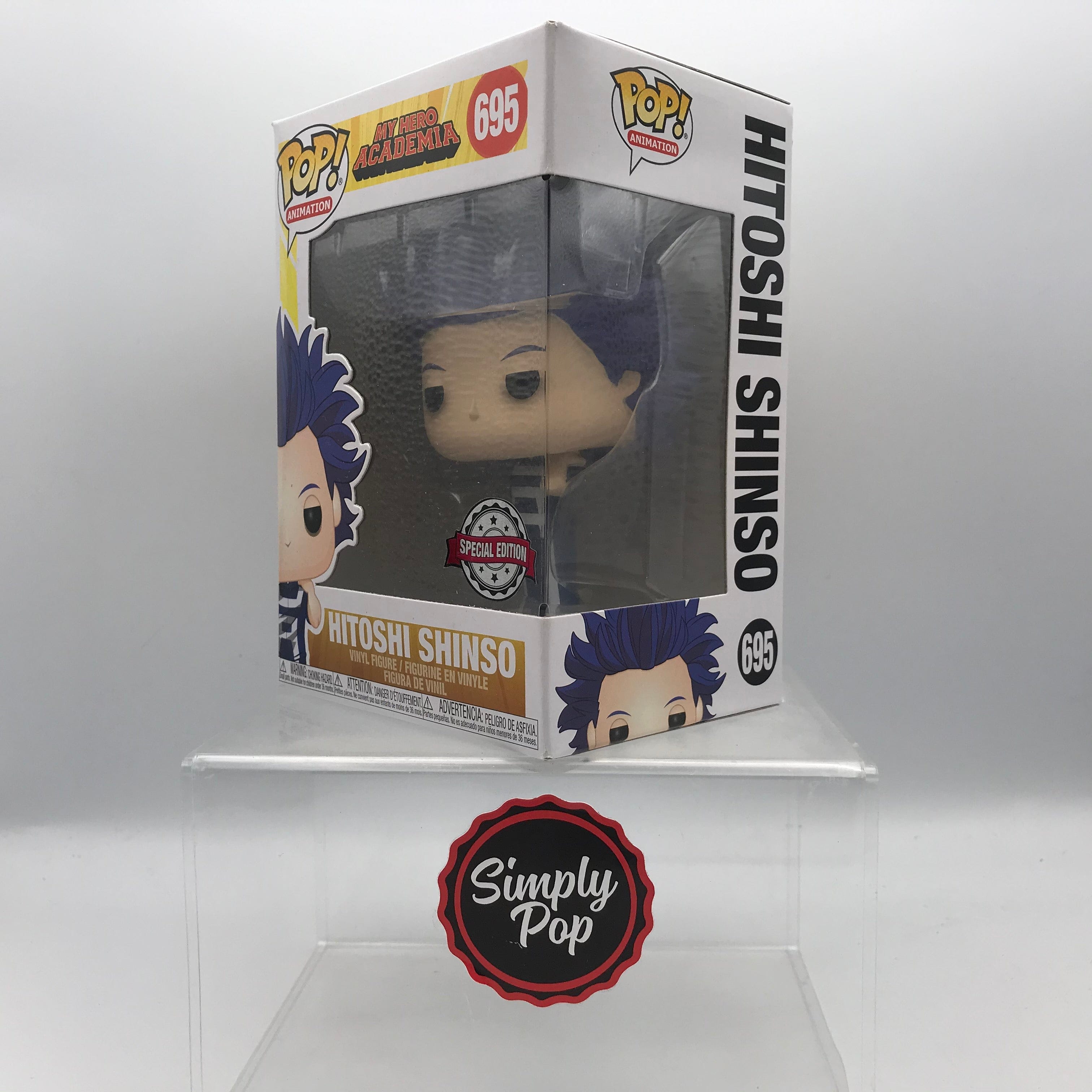 Funko Pop Hitoshi Shinso #695 Special Edition My Hero Academia Animation