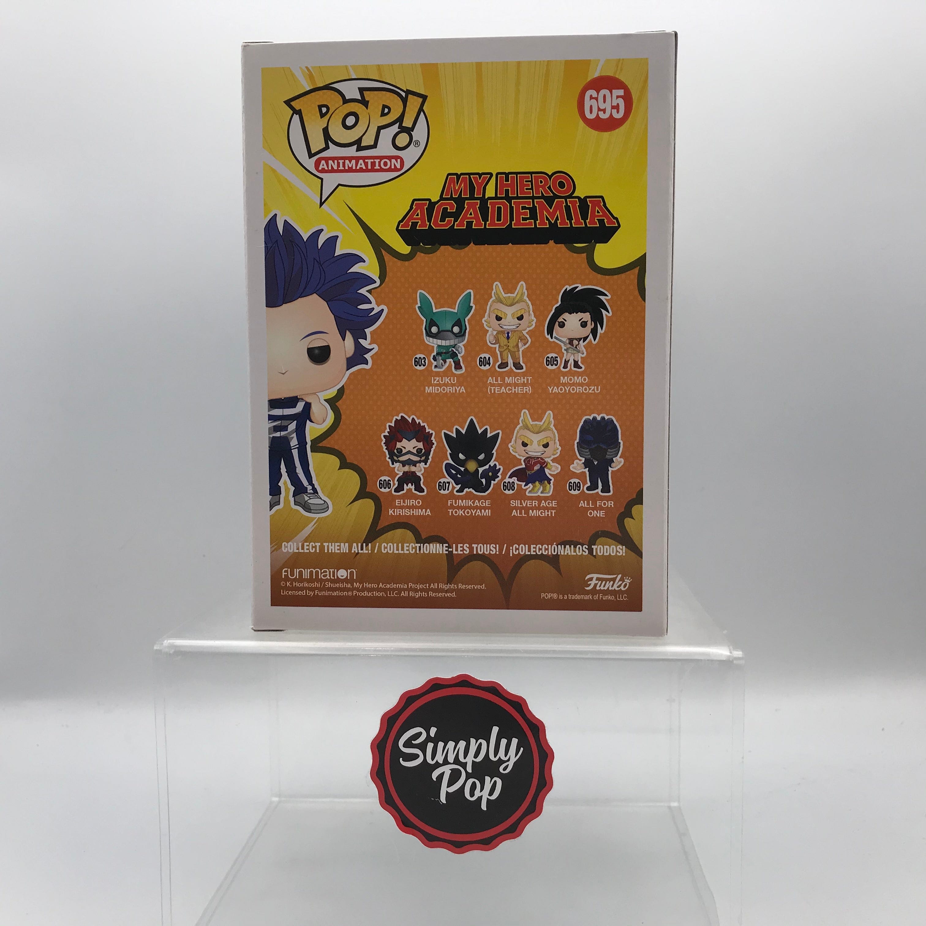 Funko Pop Hitoshi Shinso #695 Special Edition My Hero Academia Animation