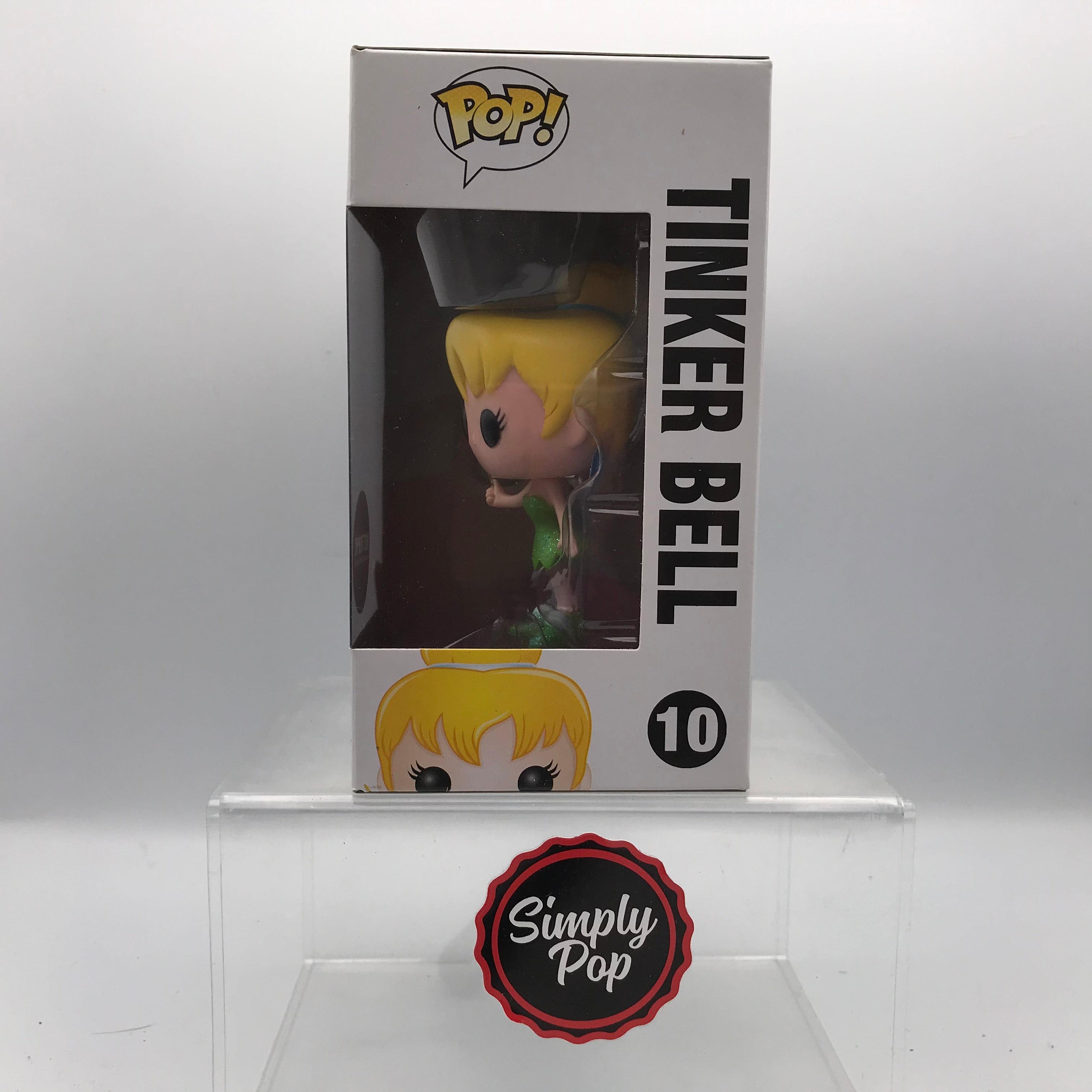 Funko Pop Tinker Bell #10 Glitter Hot Topic 25th Anniversary Exclusive Disney Peter Pan