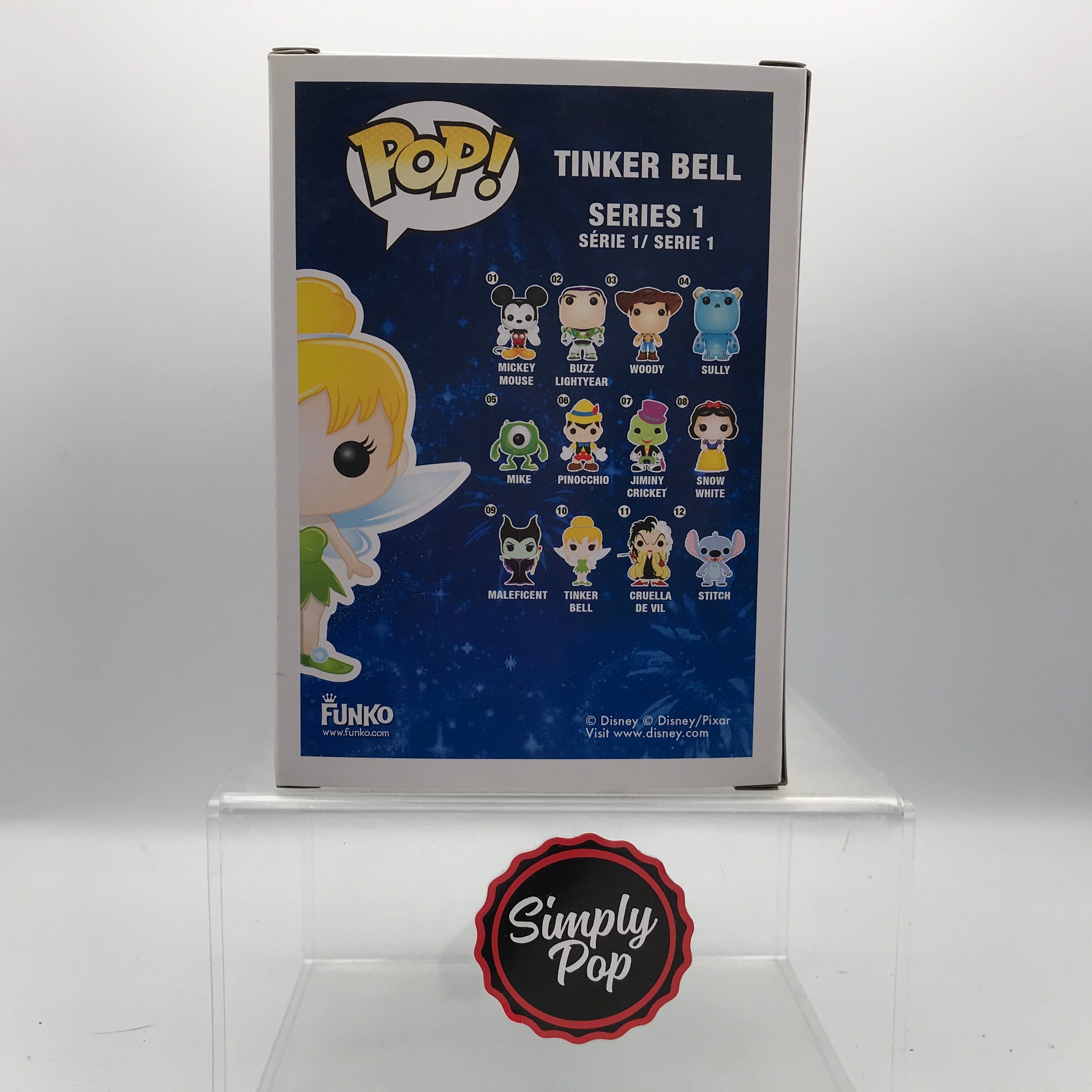 Funko Pop Tinker Bell #10 Glitter Hot Topic 25th Anniversary Exclusive Disney Peter Pan