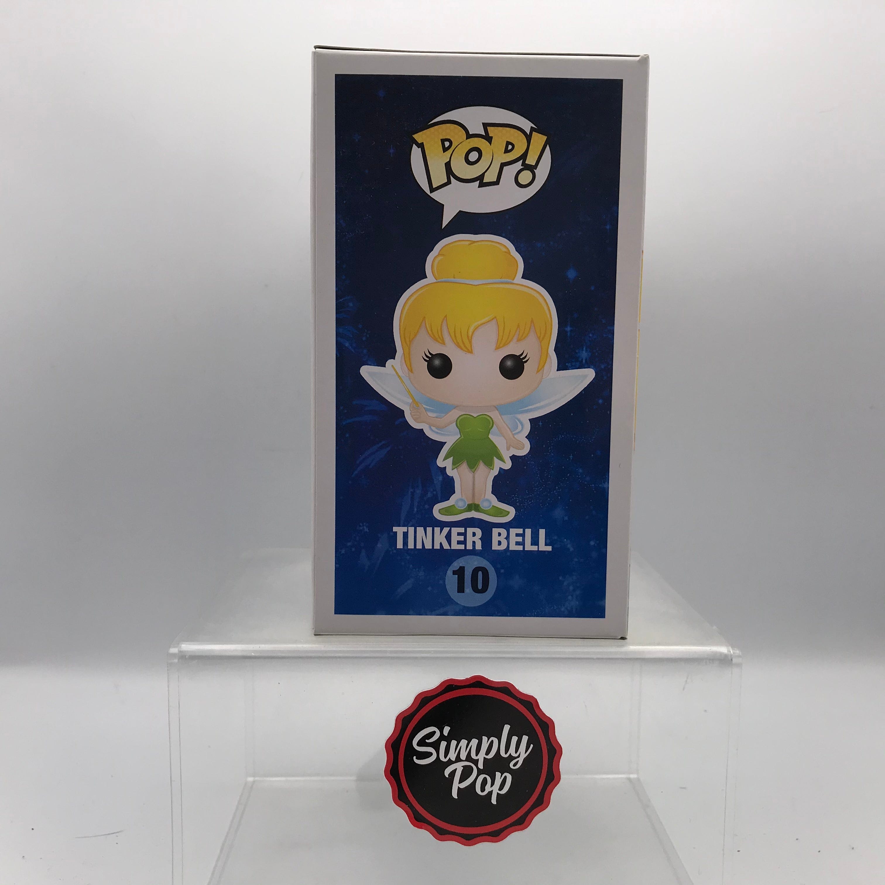 Funko Pop Tinker Bell #10 Glitter Hot Topic 25th Anniversary Exclusive Disney Peter Pan