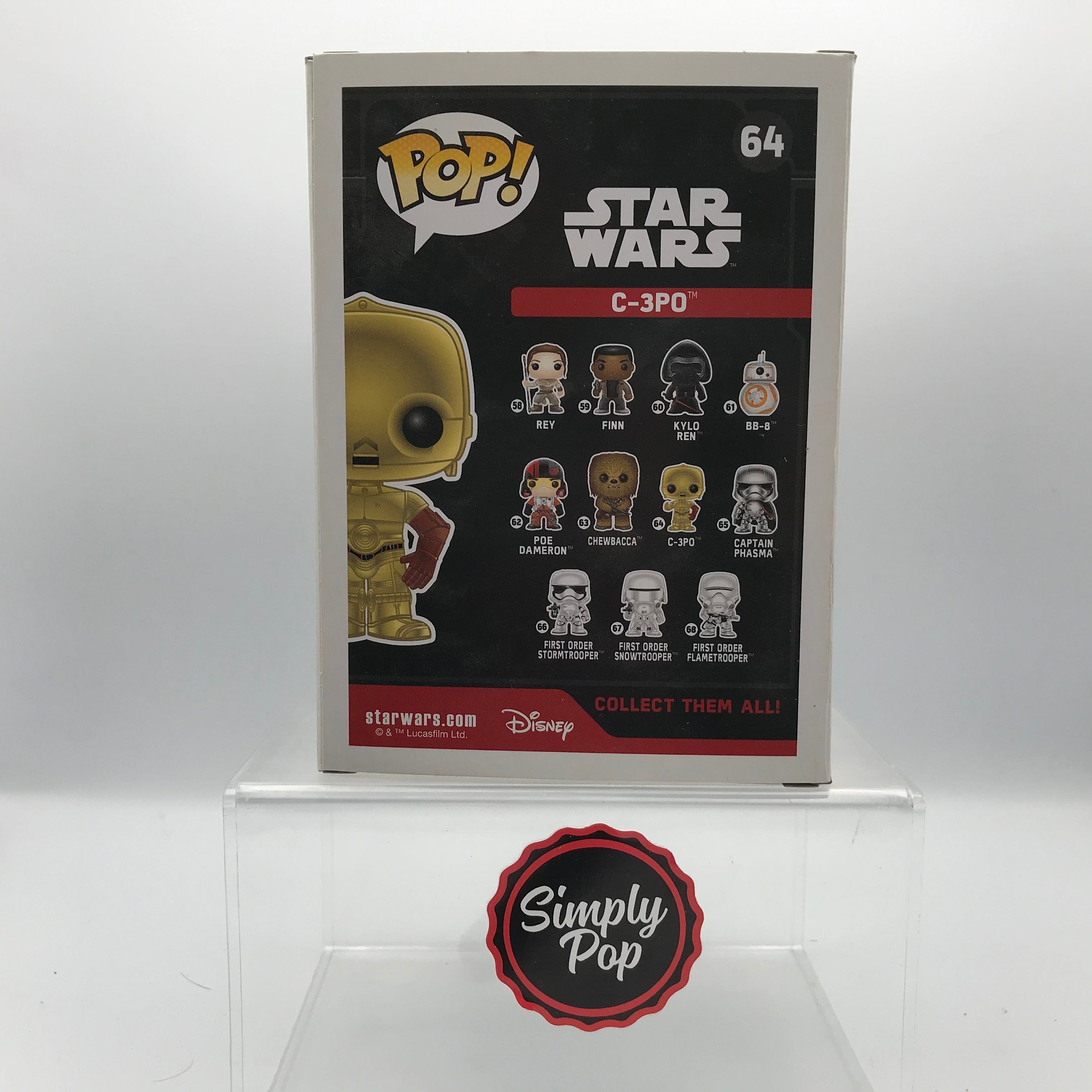 Funko Pop C - 3PO #64 Star Wars The Force Awakens