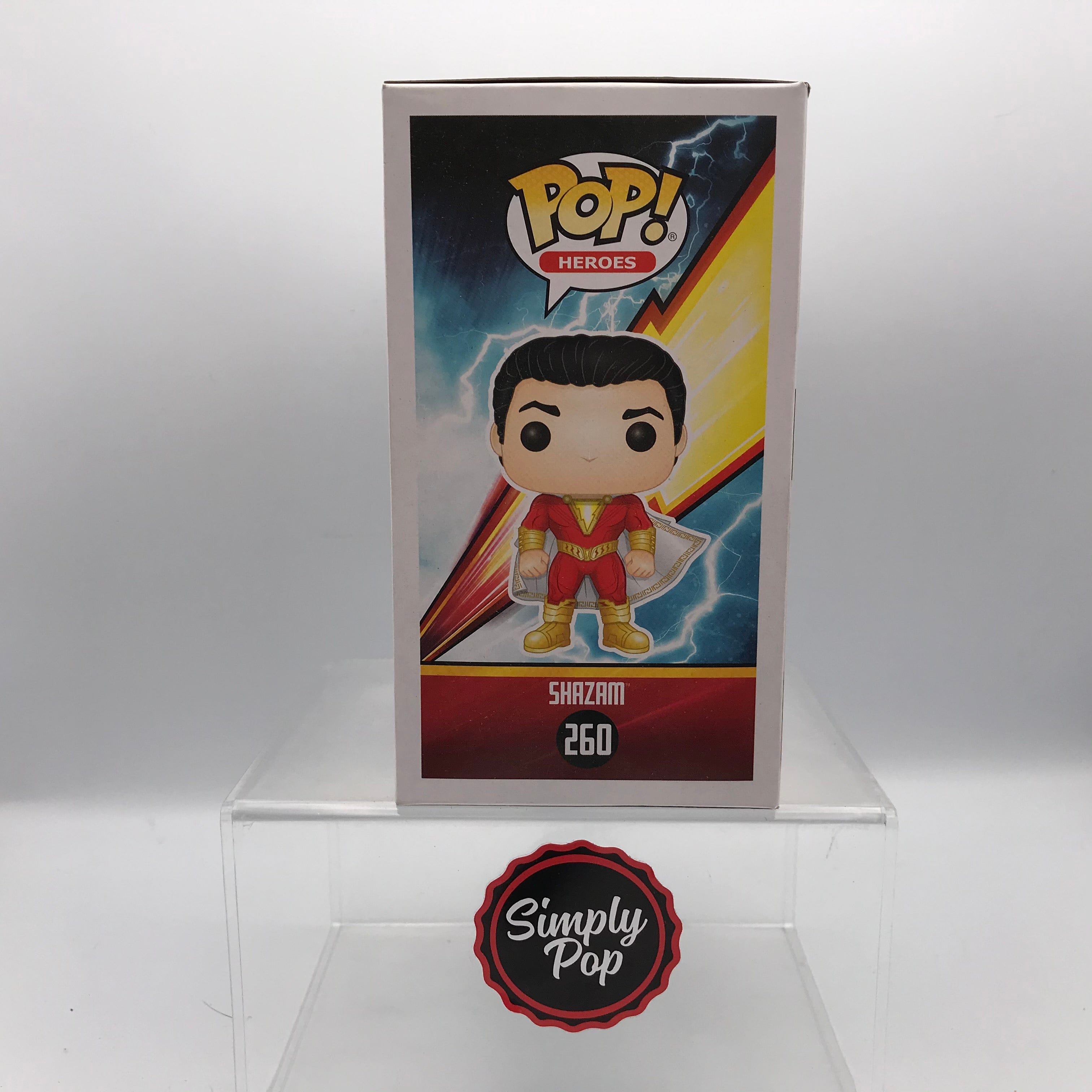 Funko Pop Shazam #260 Vaulted Glows In The Dark DC Super Heroes