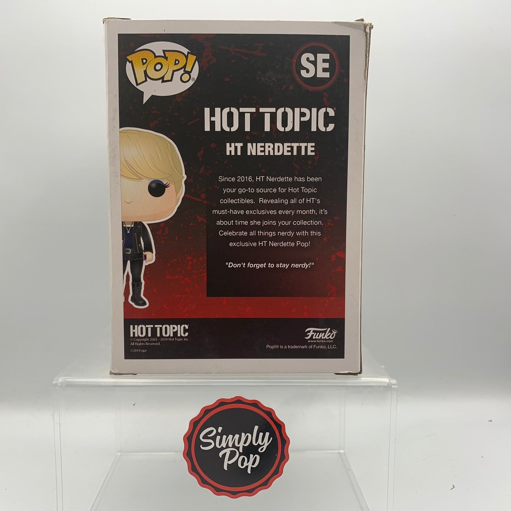 Funko Pop HT Nerdette SE Hot Topic Exclusive