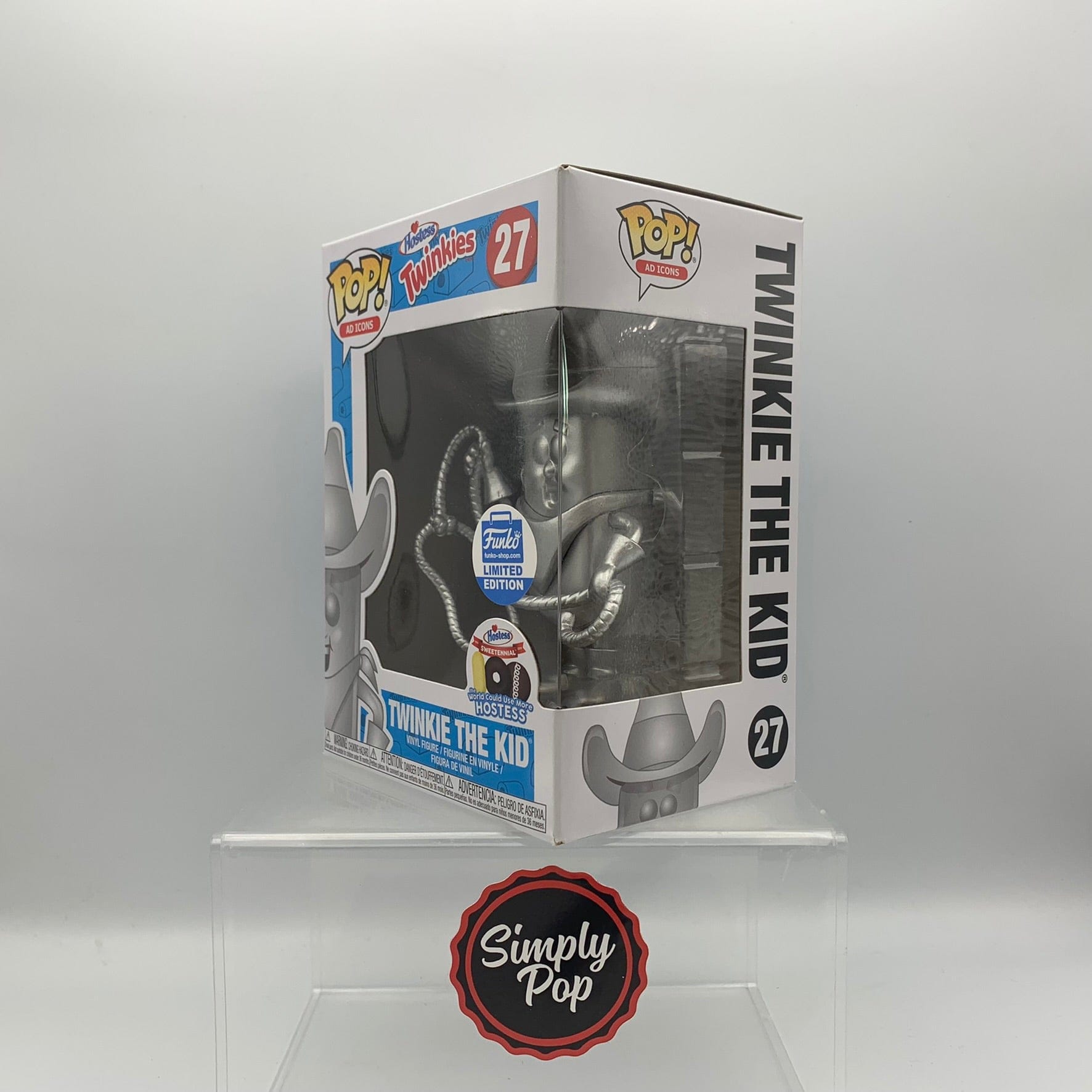 Funko Pop Twinkie The Kid Platinum #27 Ad Icons Shop Exclusive