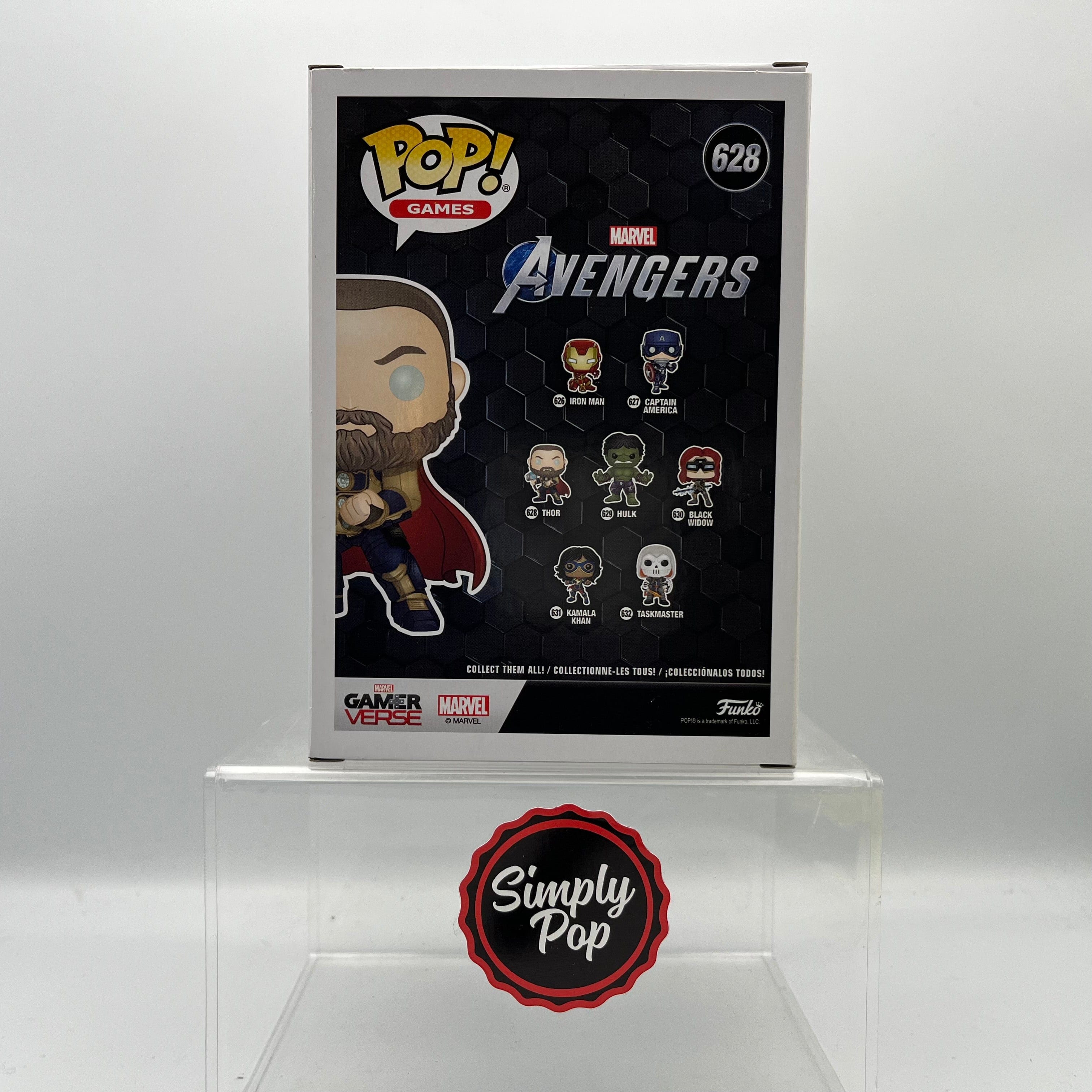 Funko Pop Thor #628 Glow Games Marvel Avengers GamerVerse Amazon Exclusive