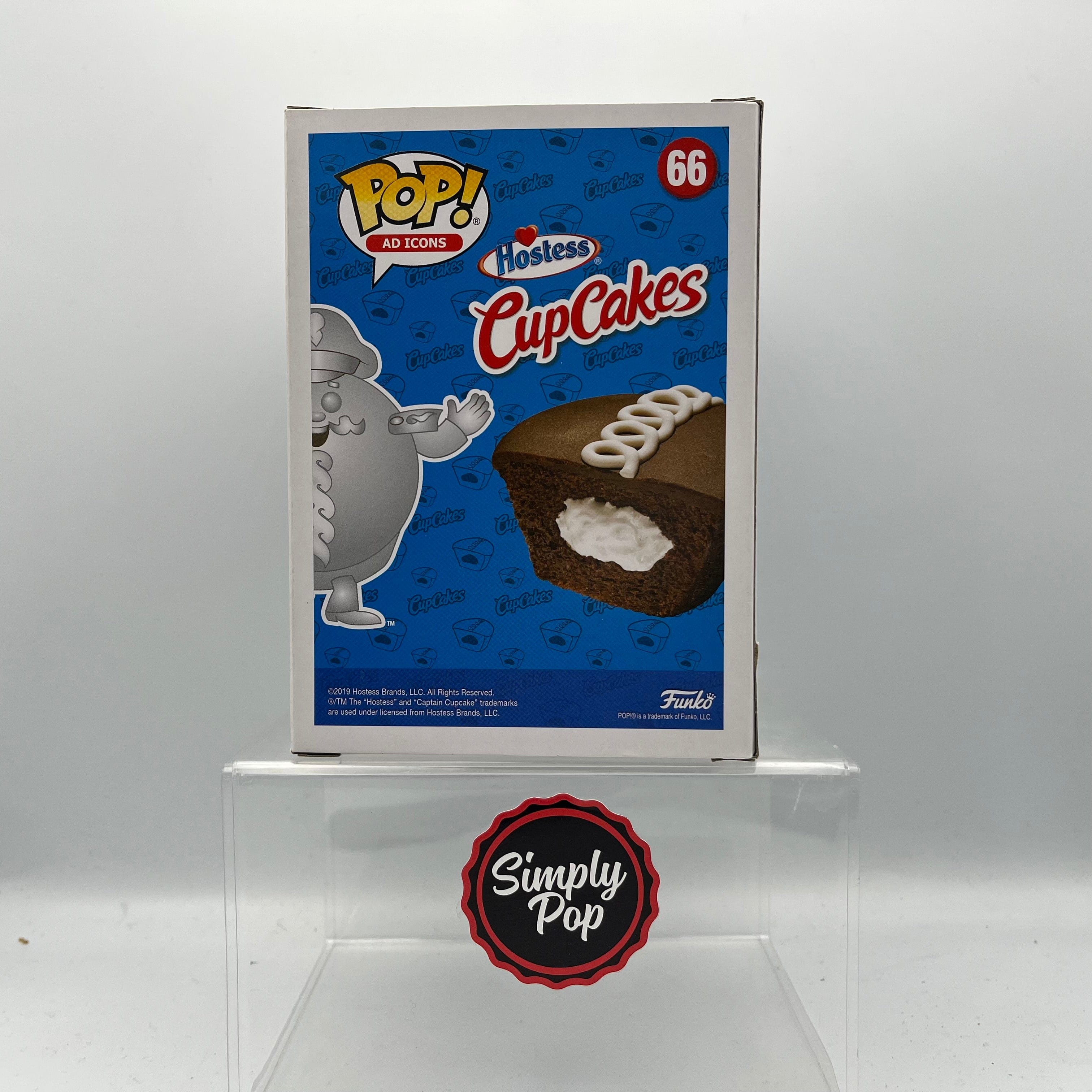 Funko Pop Captain Cupcake Platinum #66 Ad Icons Shop Exclusive
