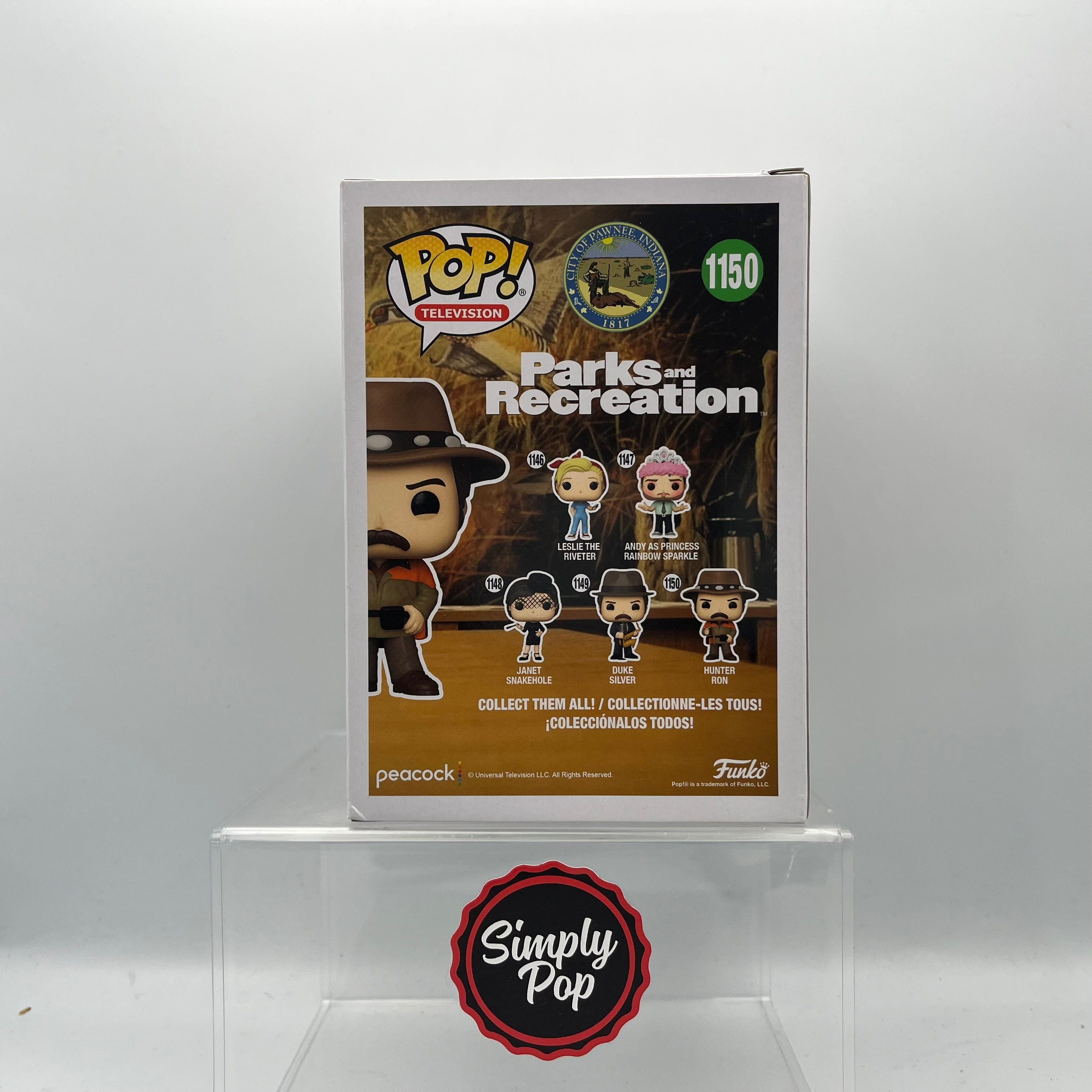 Funko Pop Hunter Ron #1150 Parks And Recreation TV