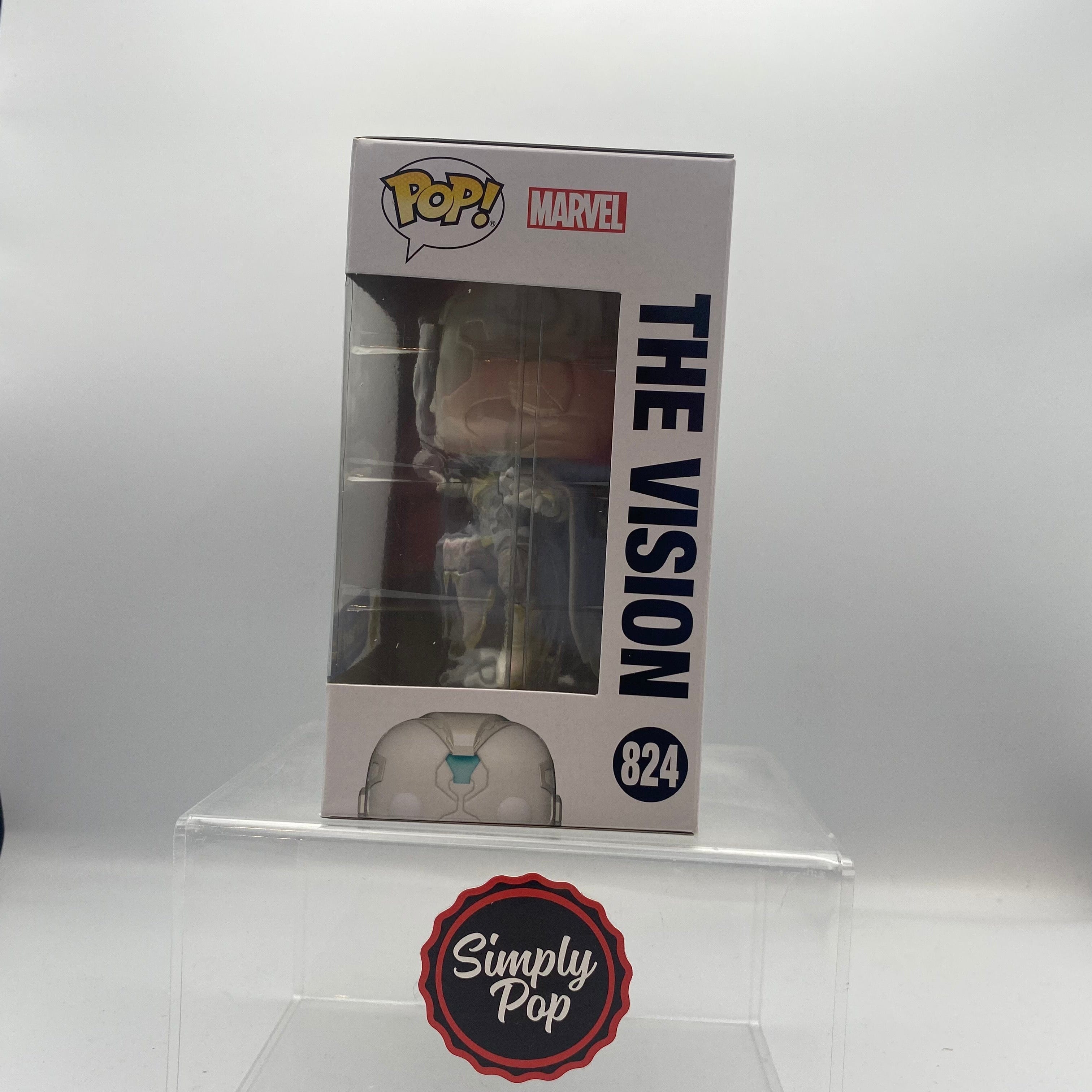 Funko Pop The Vision #824 Glows Walmart Exclusive Wanda Vision Marvel