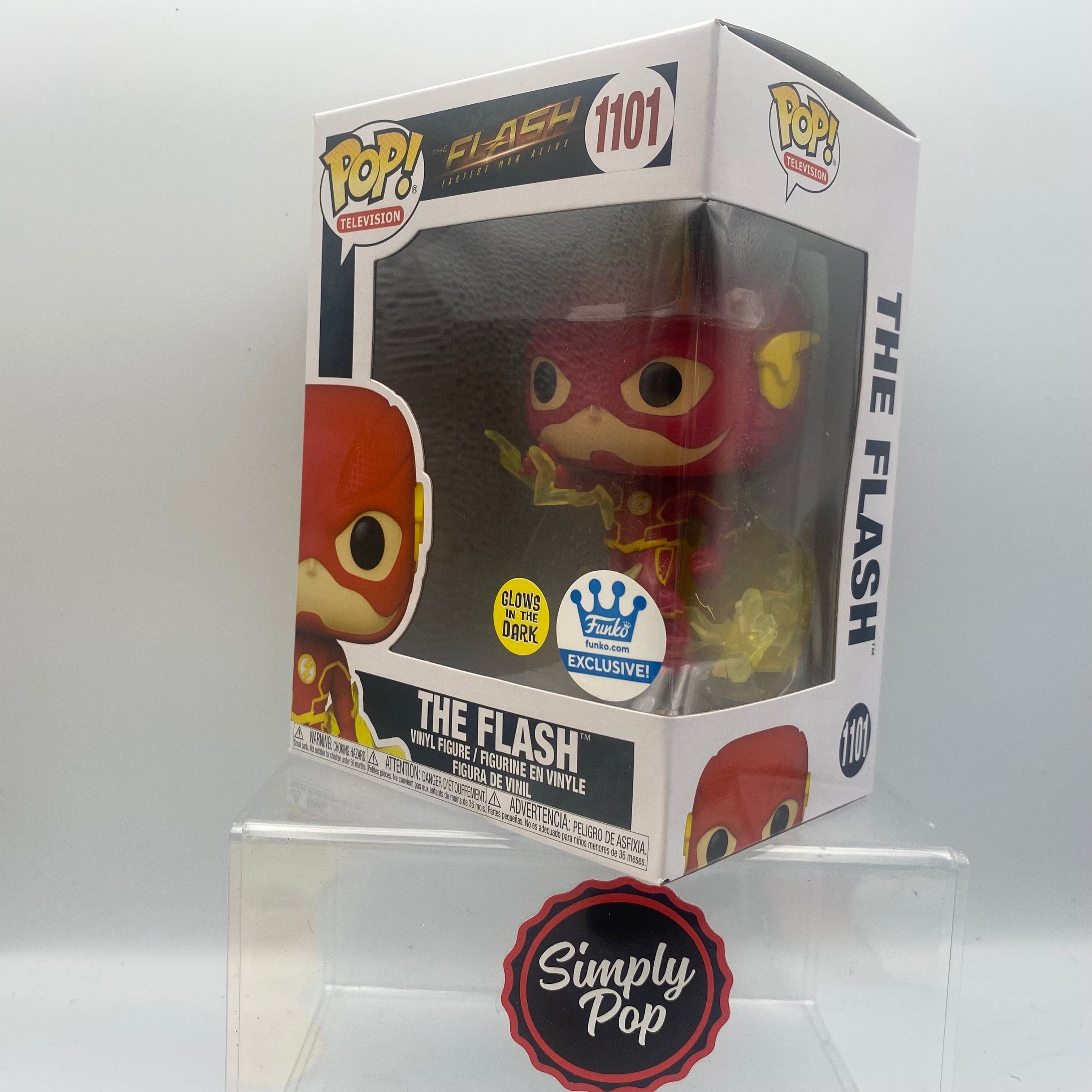 Funko Pop The Flash #1101 Glows Shop Exclusive