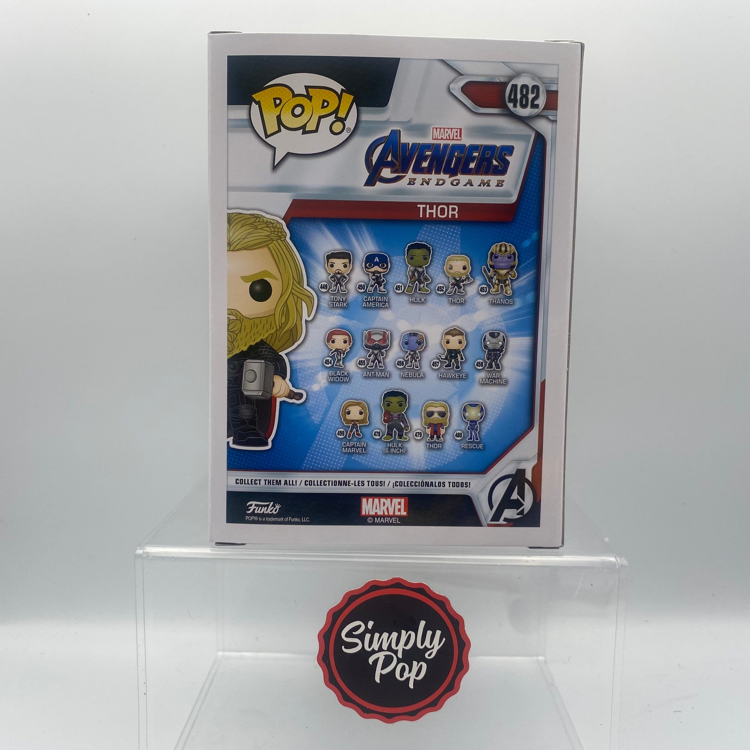 Funko Pop Thor w/ Mjolnir and Stormbreaker #482 FYE Marvel Avengers Endgame