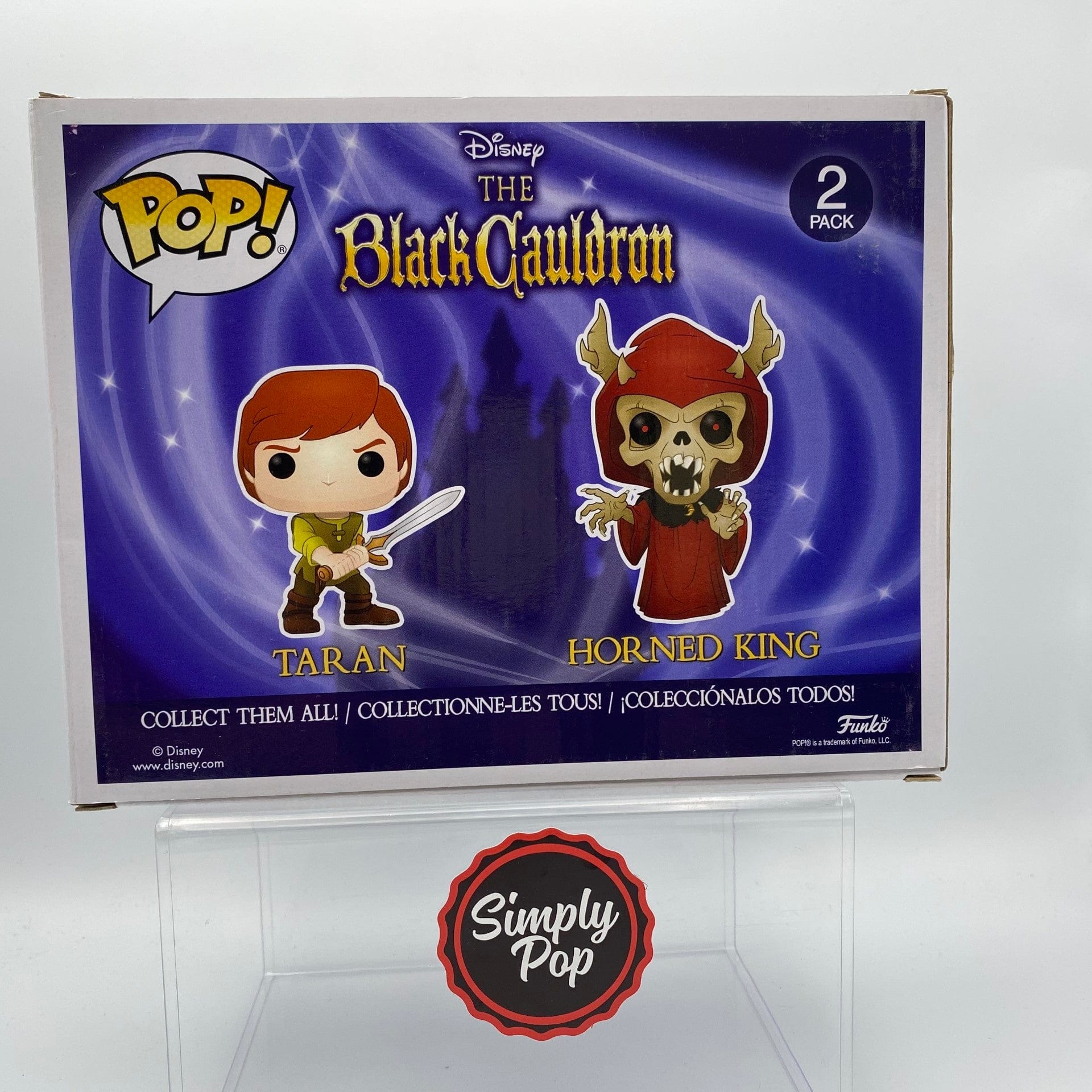 Funko Pop Taran & Horned King 2 - Pack Disney The Black Cauldron 2019 Official Con Sticker