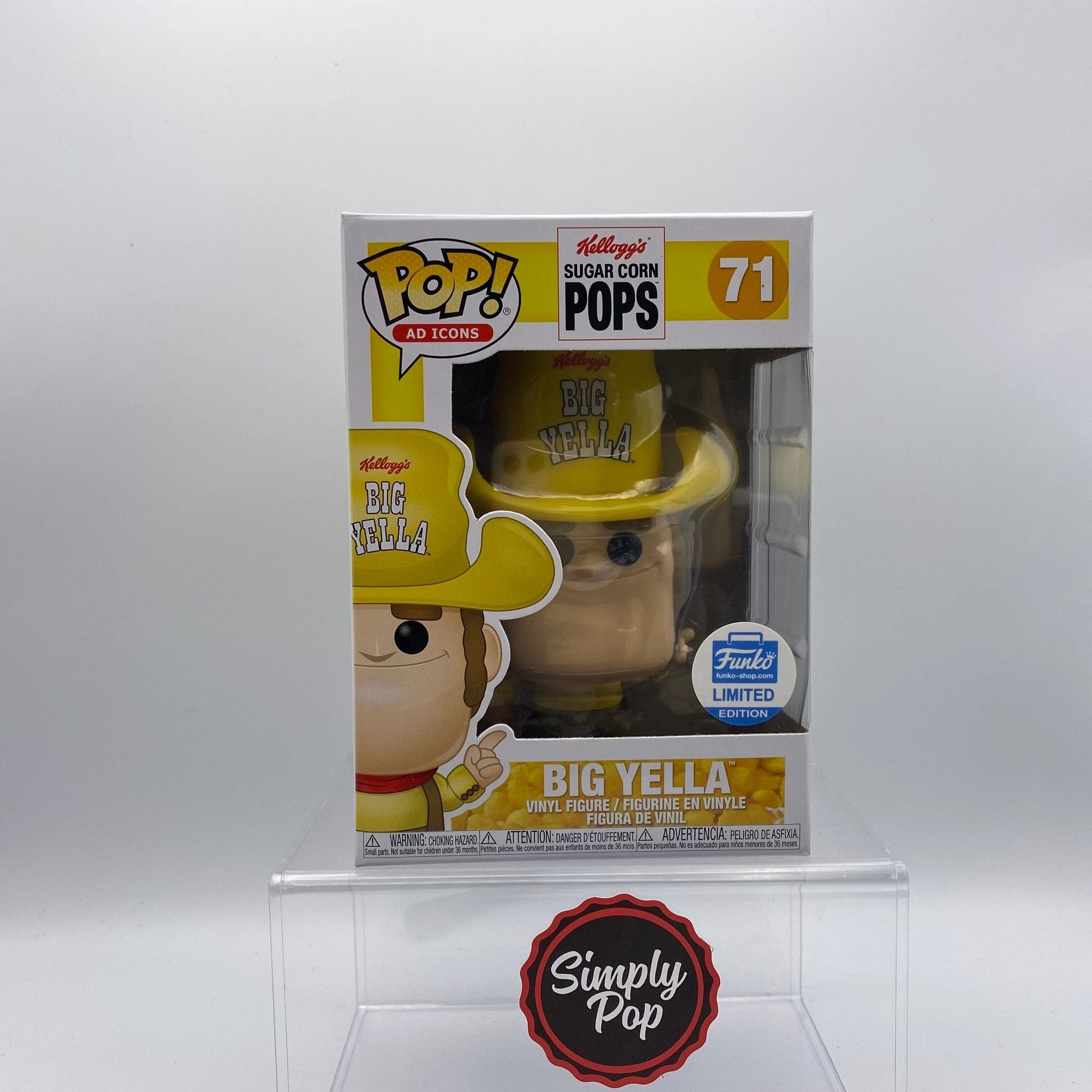 Funko Pop Big Yella #71 Ad Icons Kellogg's Sugar Corn Pops Shop Exclusive Limited Edition