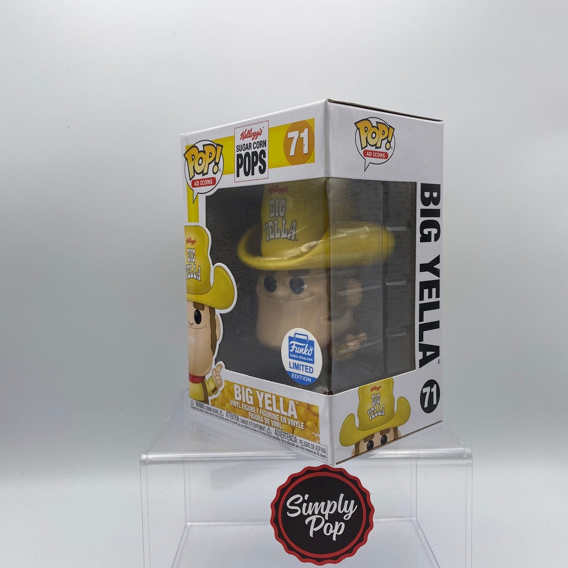 Funko Pop Big Yella #71 Ad Icons Kellogg's Sugar Corn Pops Shop Exclusive Limited Edition