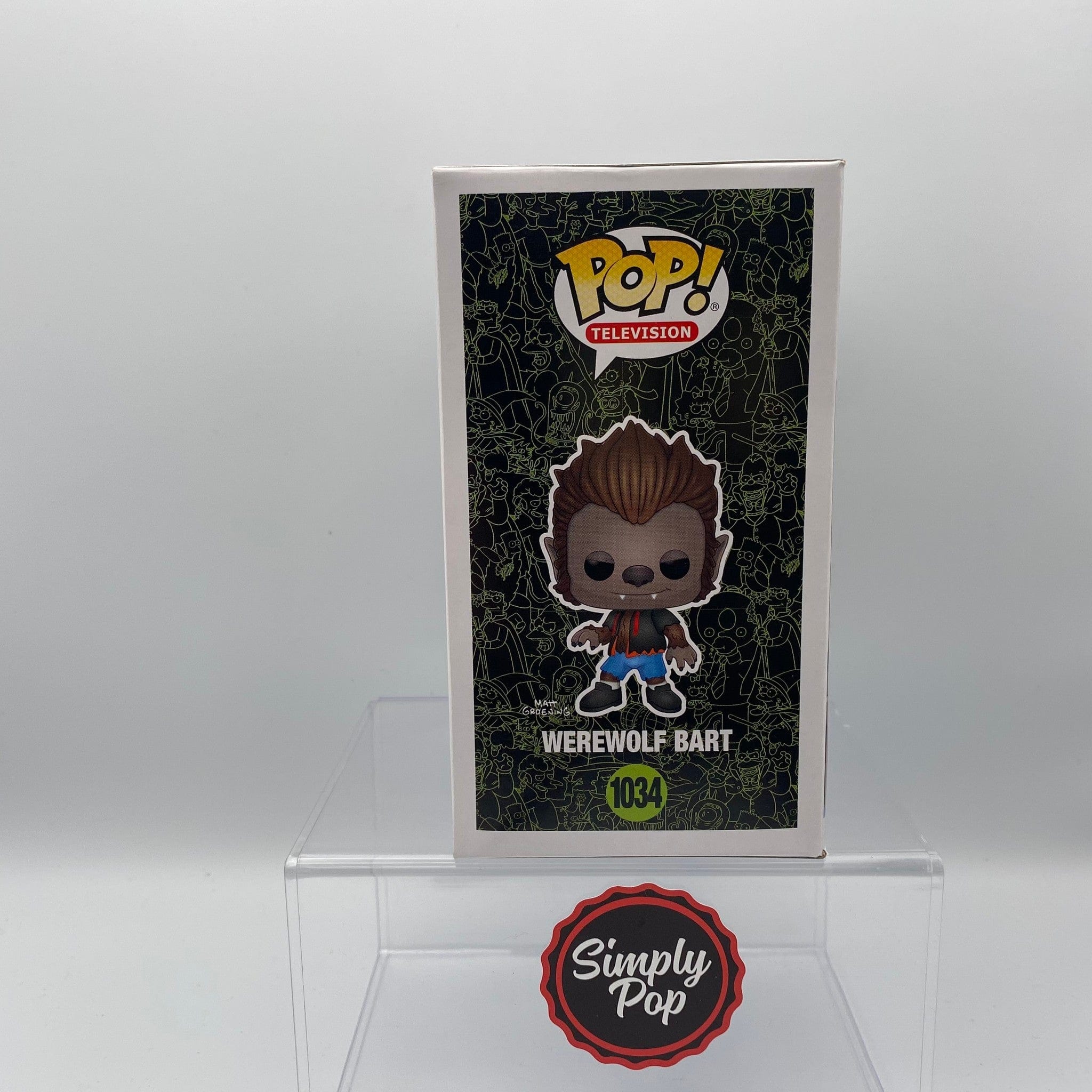 Funko Pop Werewolf Bart #1034 The Simpsons Treehouse Of Horror 2020 Fall Convention Exclusive