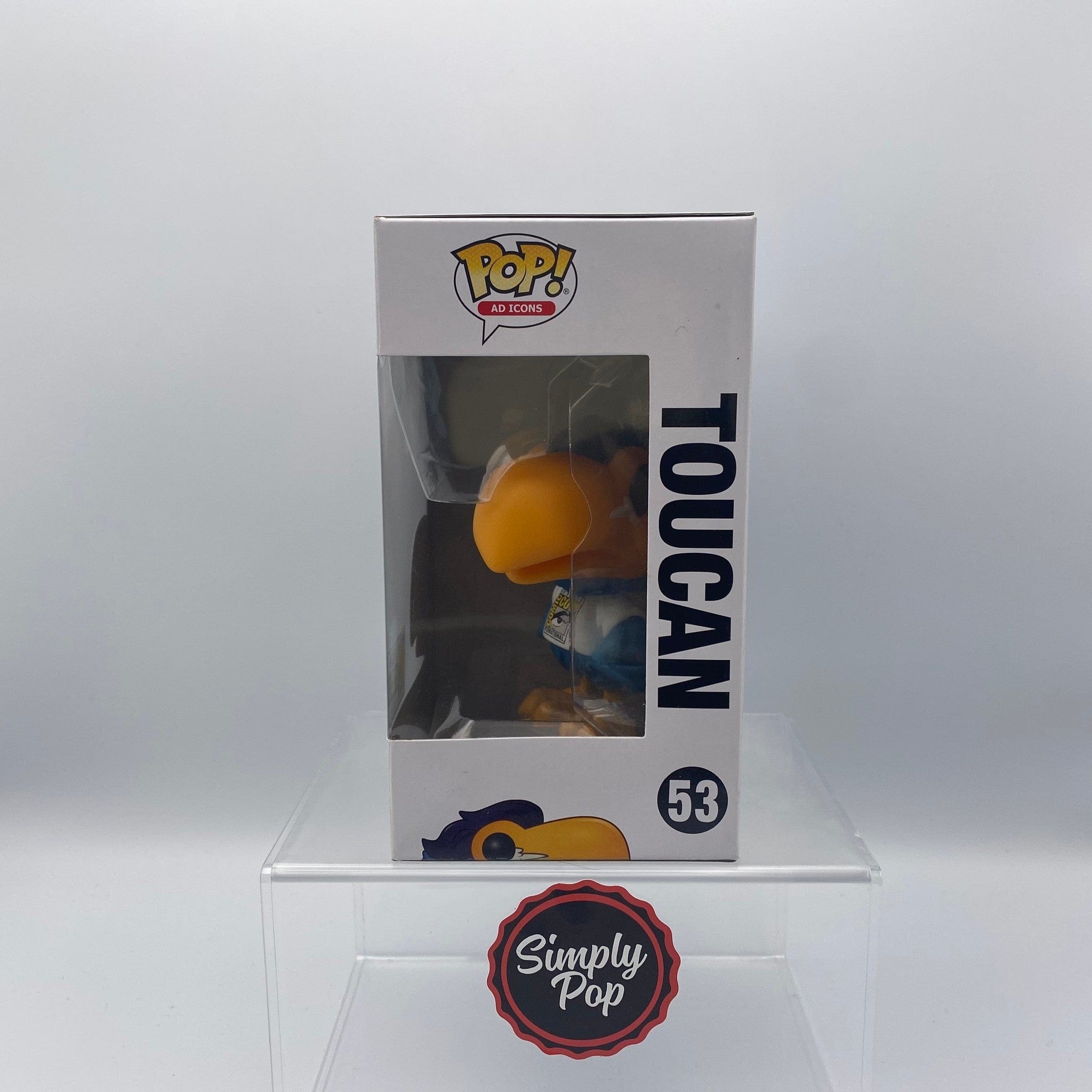 Funko Pop Toucan #53 Ad Icons 2019 SDCC Official Con Sticker - B