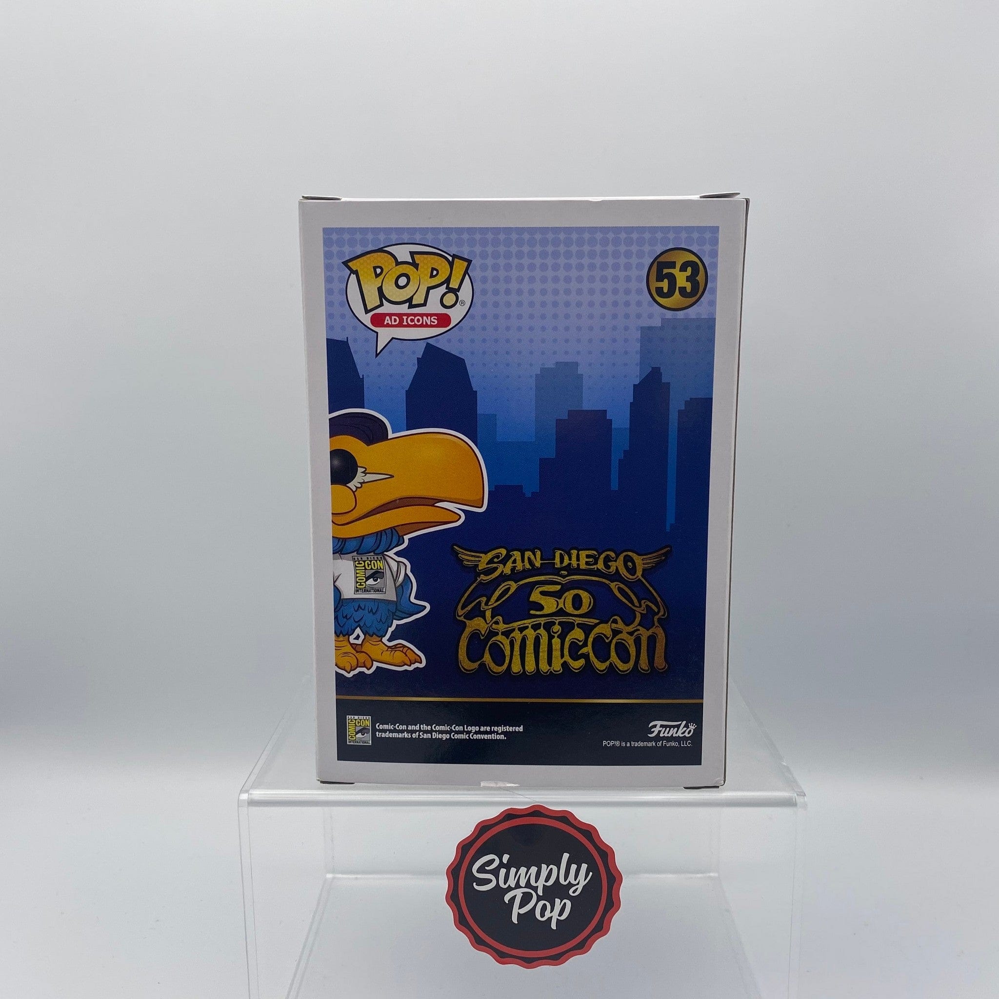 Funko Pop Toucan #53 Ad Icons 2019 SDCC Official Con Sticker - B